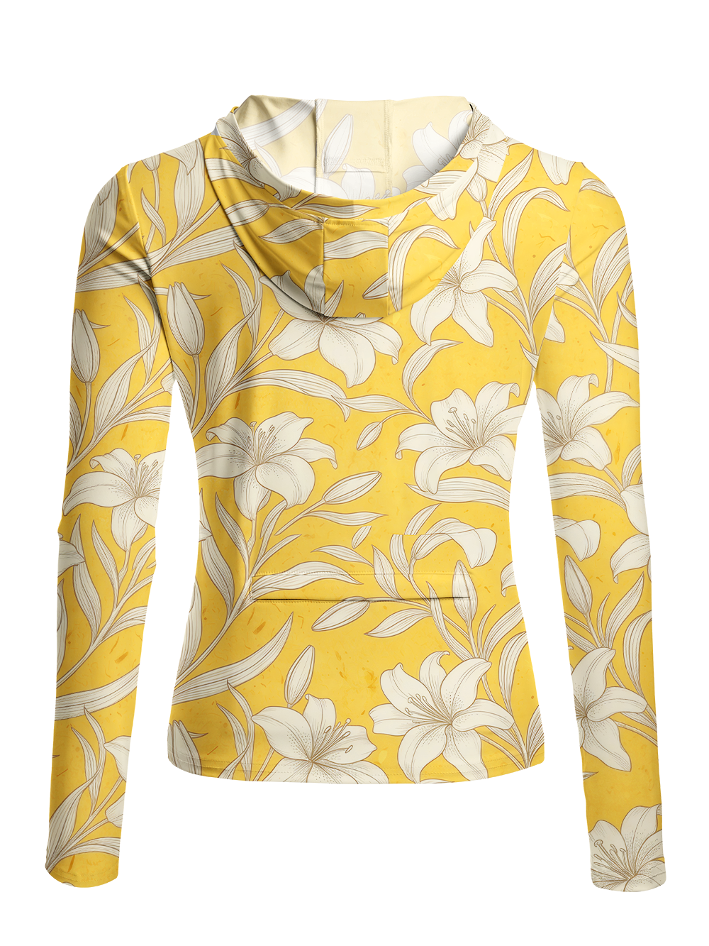 Orionride Elegant And Delicate Lily Women's Long Sleeve Cycling Hoodie Shirt