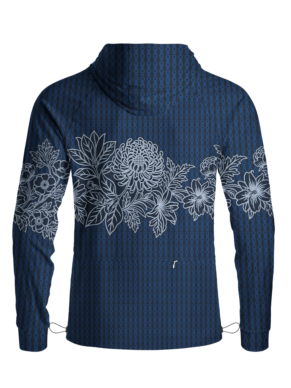 Orionride Jacquard Bloom Long Sleeve Cycling Hoodie Shirt