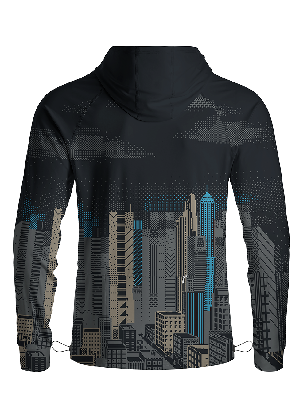 Orionride Towering Towers Long Sleeve Cycling Hoodie Shirt