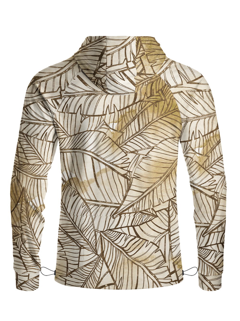 Orionride Golden Leaves Long Sleeve Cycling Hoodie Shirt