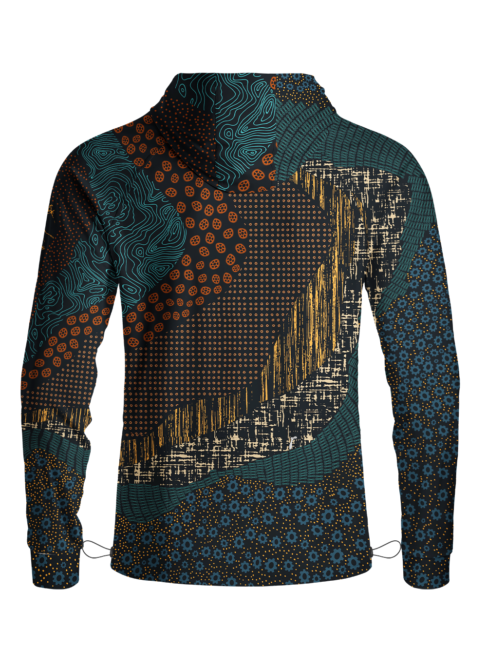 Orionride Map Code Long Sleeve Cycling Hoodie Shirt