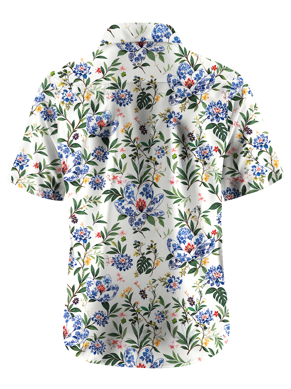 Orionride Porcelain Garden Zipper Pockets Ultra Lightweight Short Sleeves Gravel Shirt