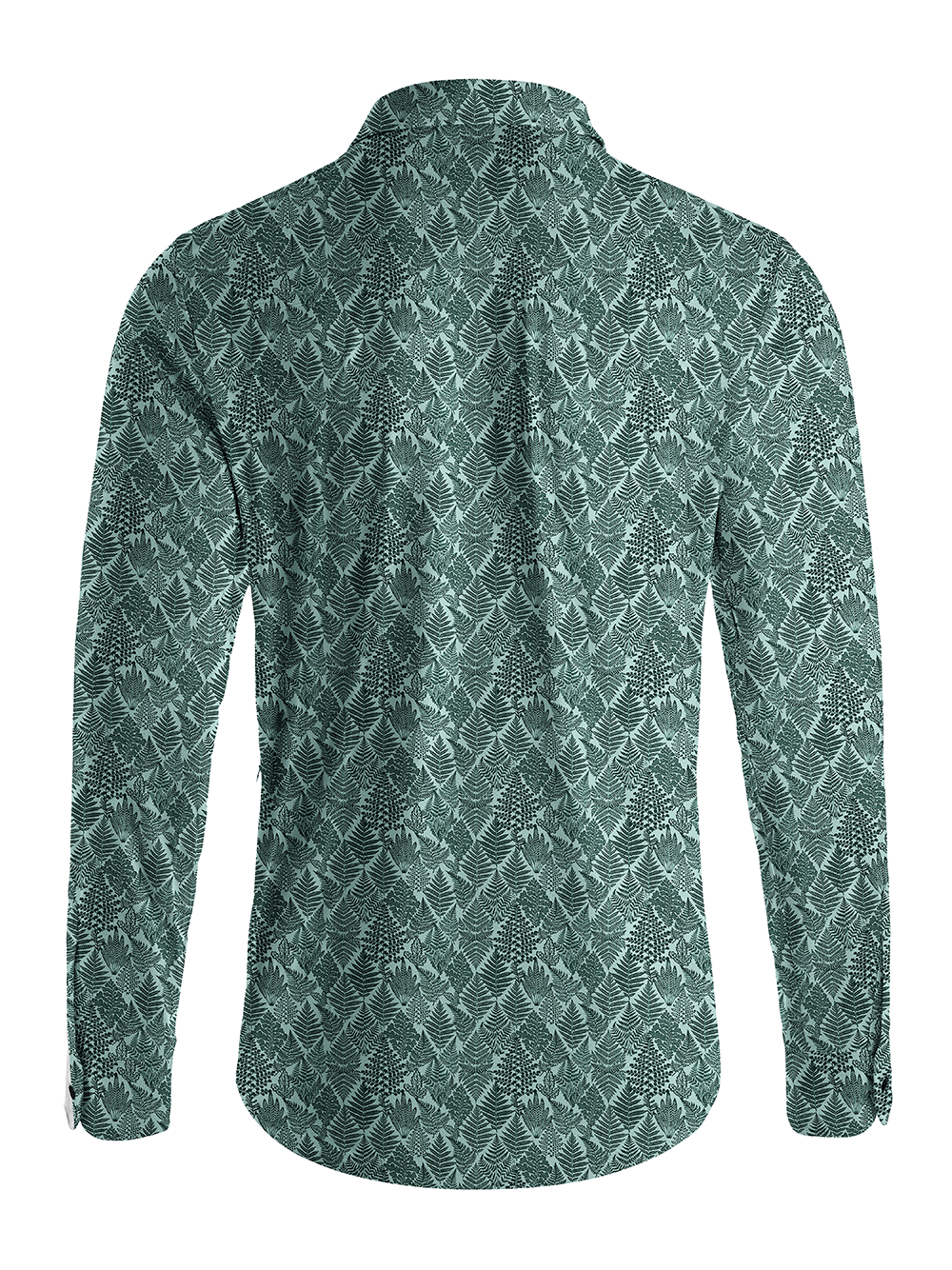 Orionride Geometric Ferns Men's Stretchy Breathable Long Sleeve Gravel Shirt