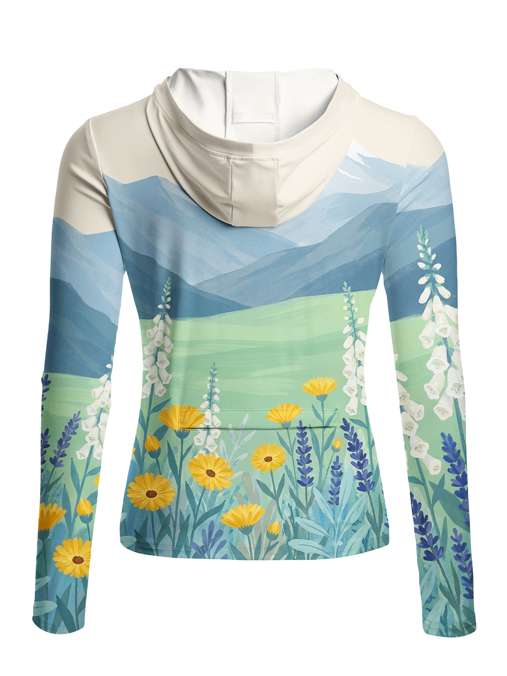 Orionride Alpine Bloom Women's Long Sleeve Cycling Hoodie Shirt
