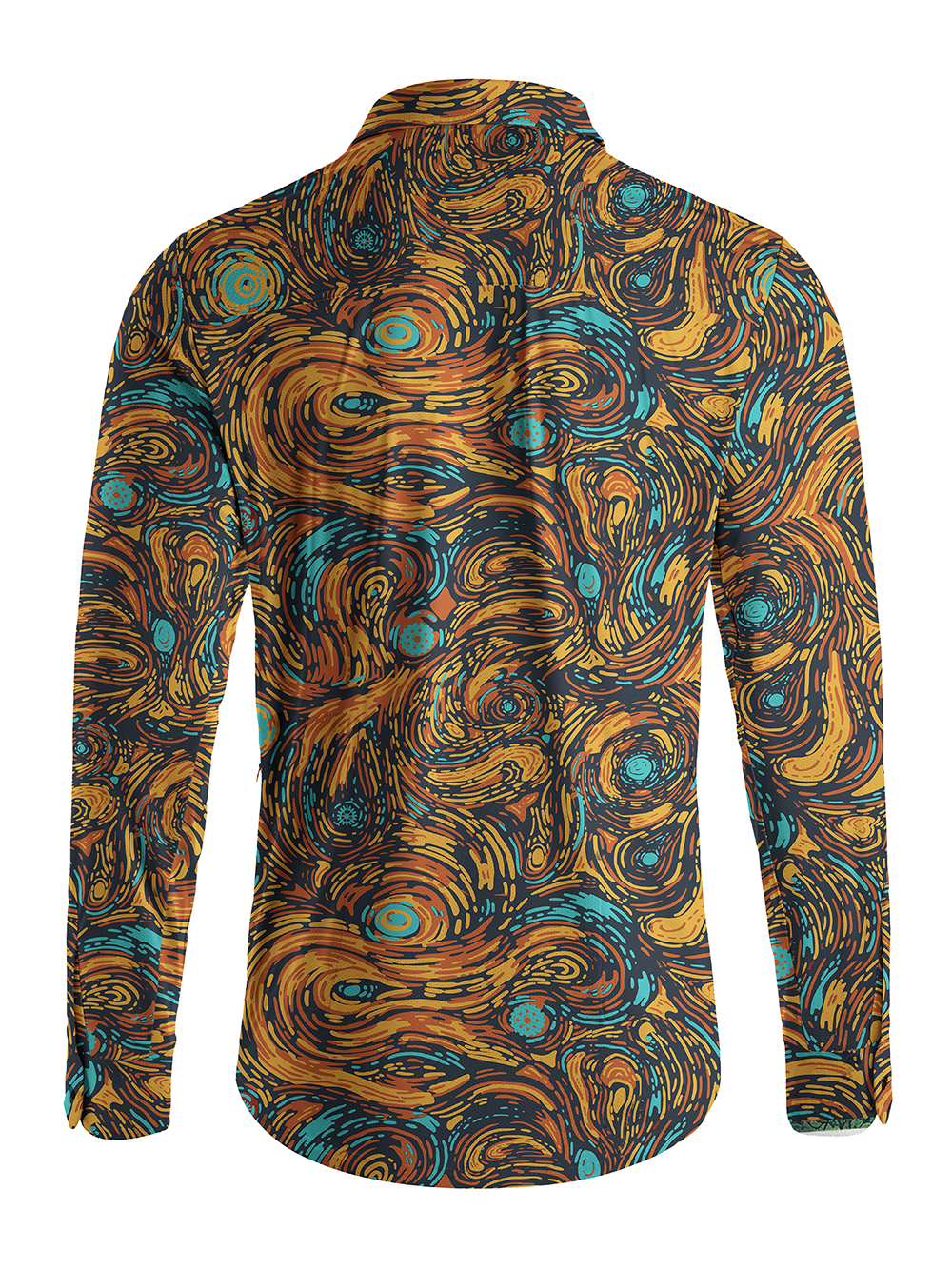 Orionride Starry Sky Men's Stretchy Breathable Long Sleeve Gravel Shirt