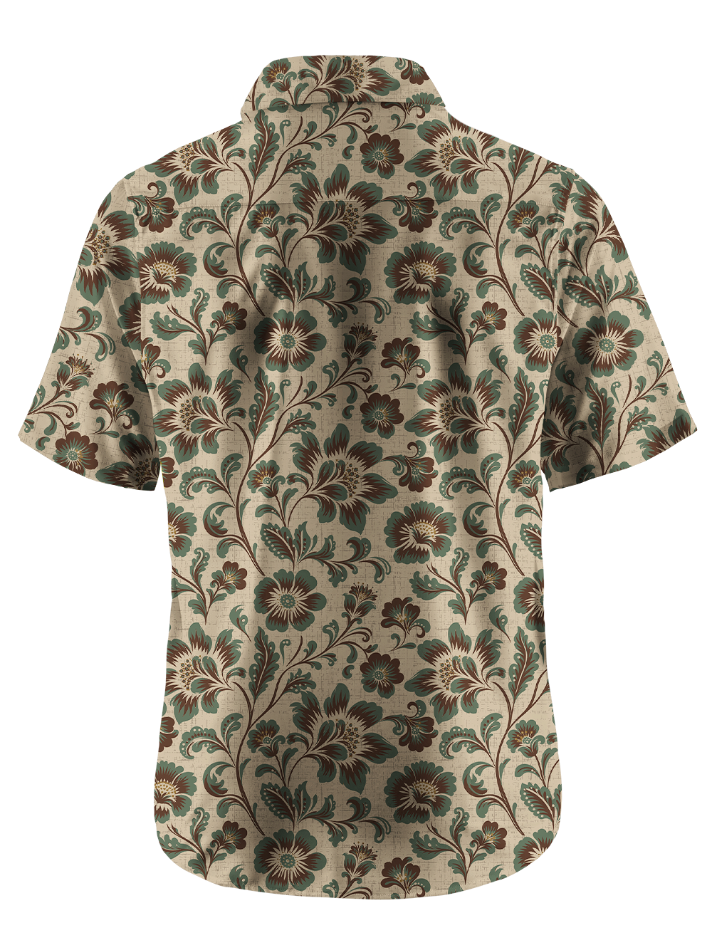 Orionride Vintage Florals Zipper Pockets Ultra Lightweight Short Sleeves Gravel Shirt
