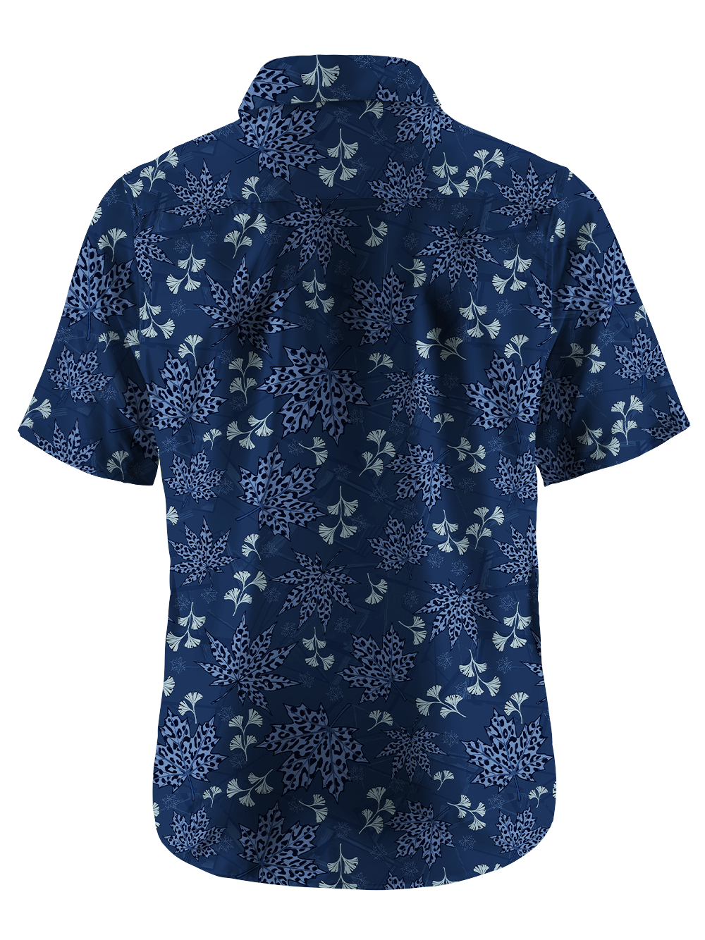 Orionride Leaf Pattern Zipper Pockets Ultra Lightweight Short Sleeves Gravel Shirt