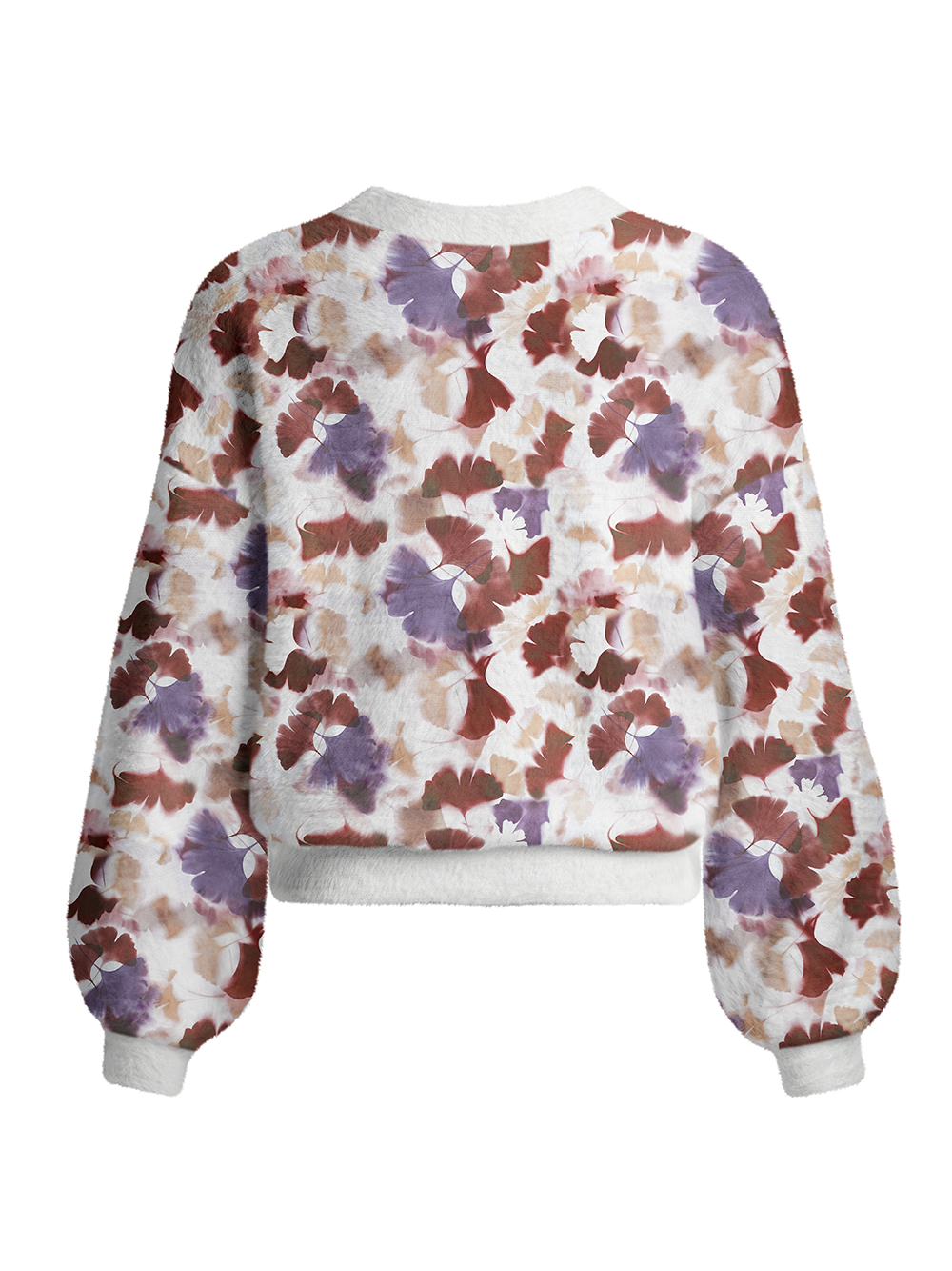 Orionride Ink Wash Women's Fuzzy Knit Cardigan