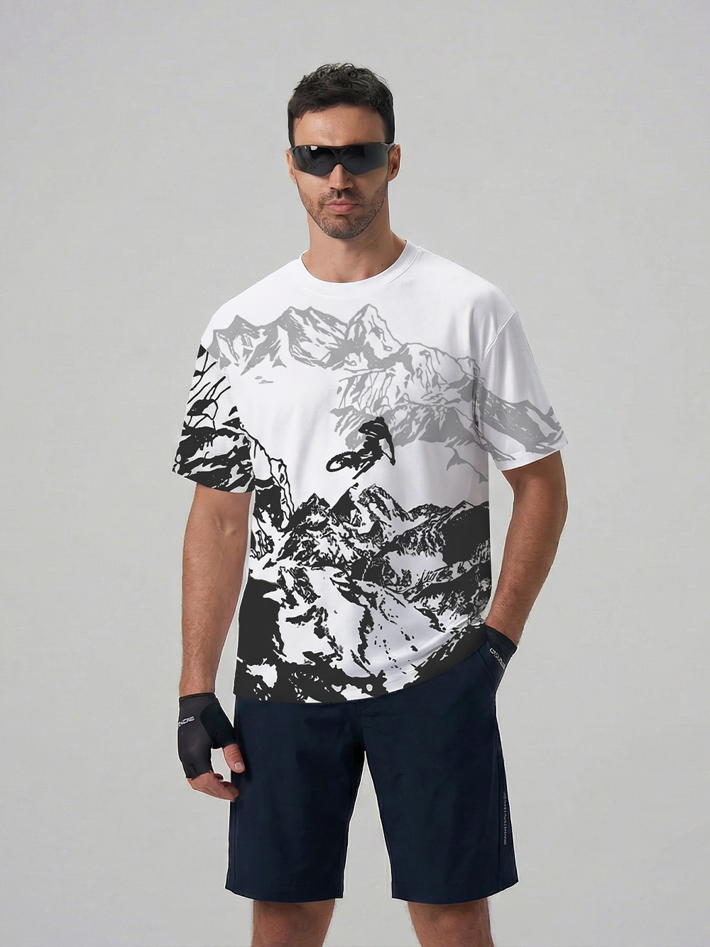 Orionride Hill Racing Oversized All-Over Print T-Shirt