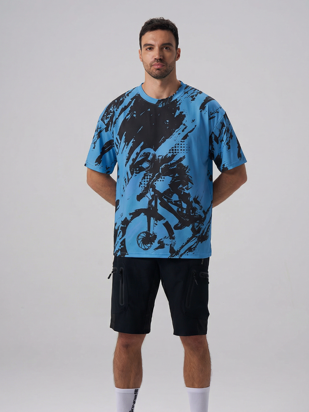 Orionride Intense Cycling Tour Oversized All-Over Print T-Shirt