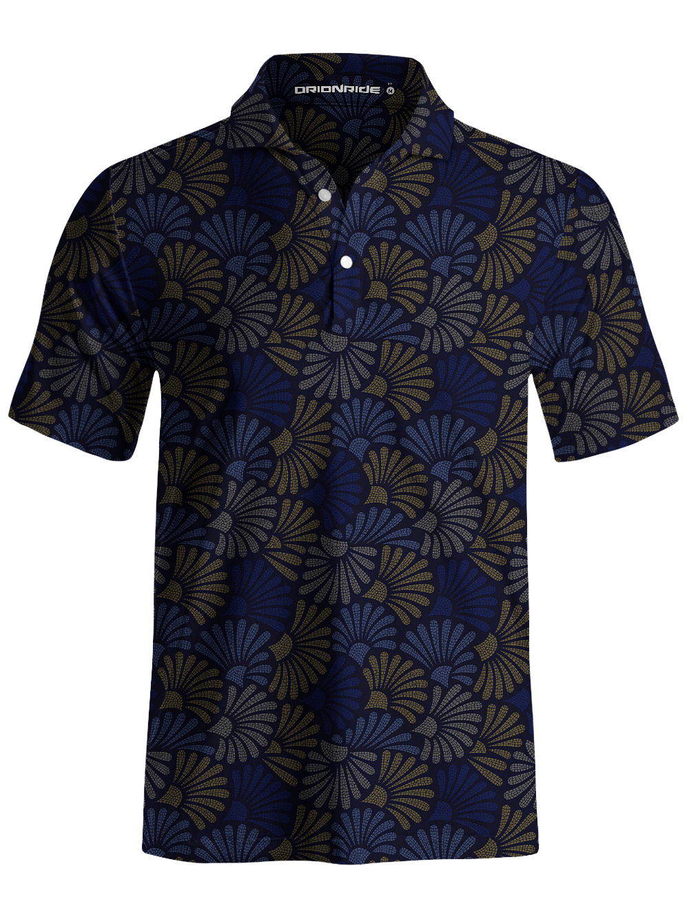 Orionride Dot Fan Weave Men's Polo Shirt