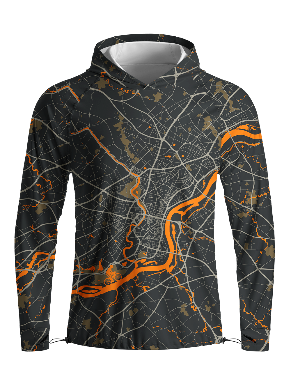 Orionride Urban Navigator Long Sleeve Cycling Hoodie Shirt