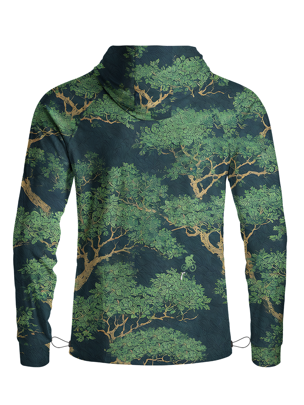 Orionride Lush And Leafy Long Sleeve Cycling Hoodie Shirt