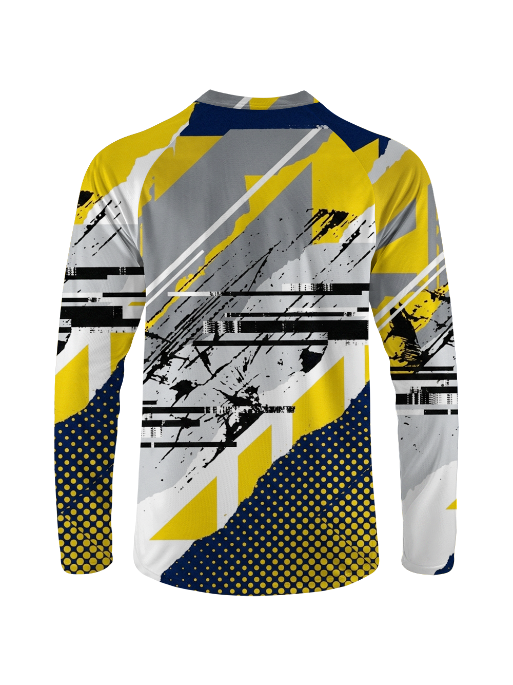 Orionride Geometric Glitch Code Long Sleeve Downhill Jersey