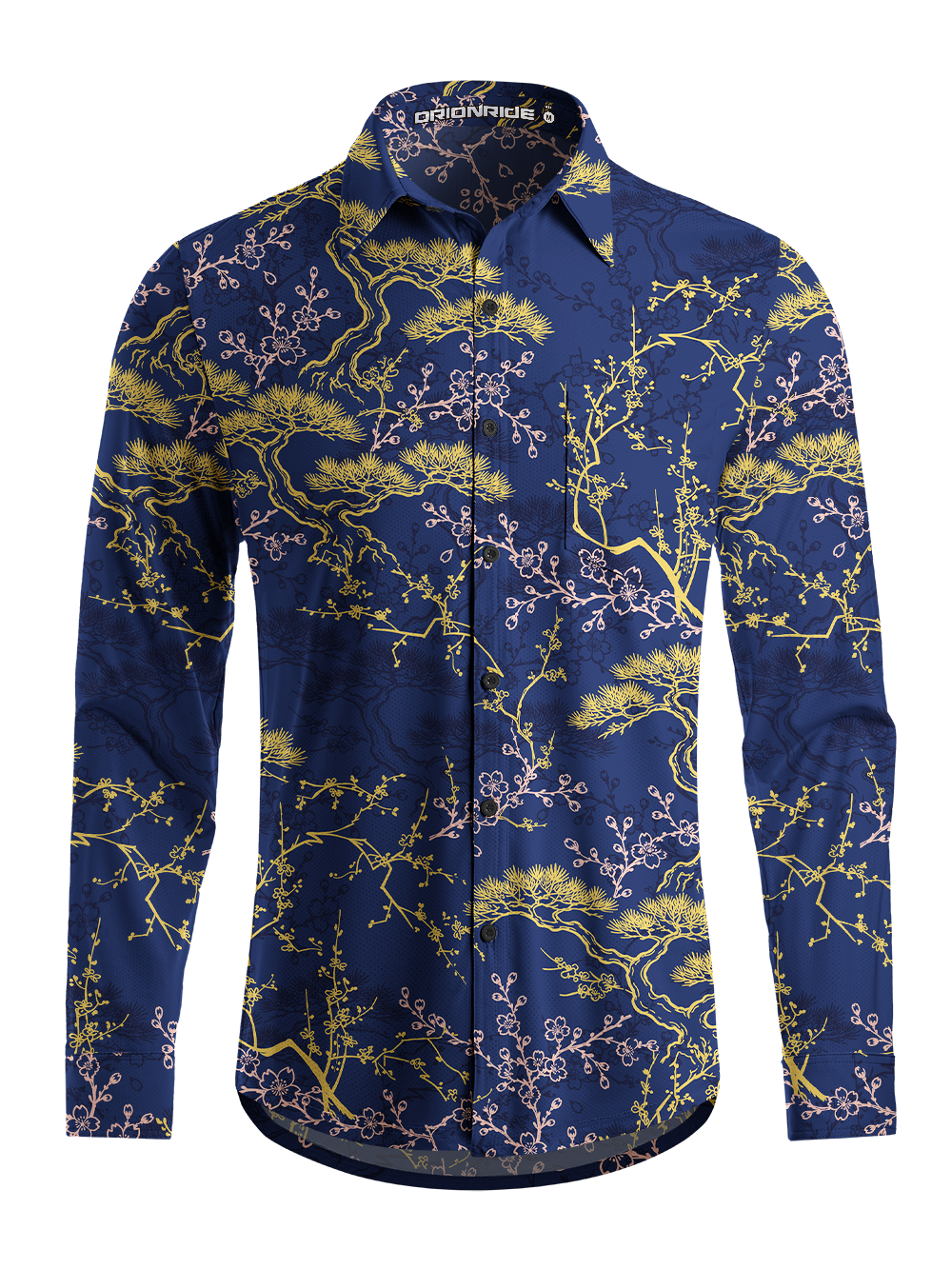 Orionride Lacquer Heritage Men's Stretchy Breathable Long Sleeve Gravel Shirt