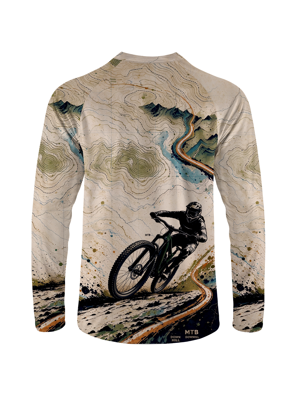 Orionride Topographic Rush Long Sleeve Downhill Jersey