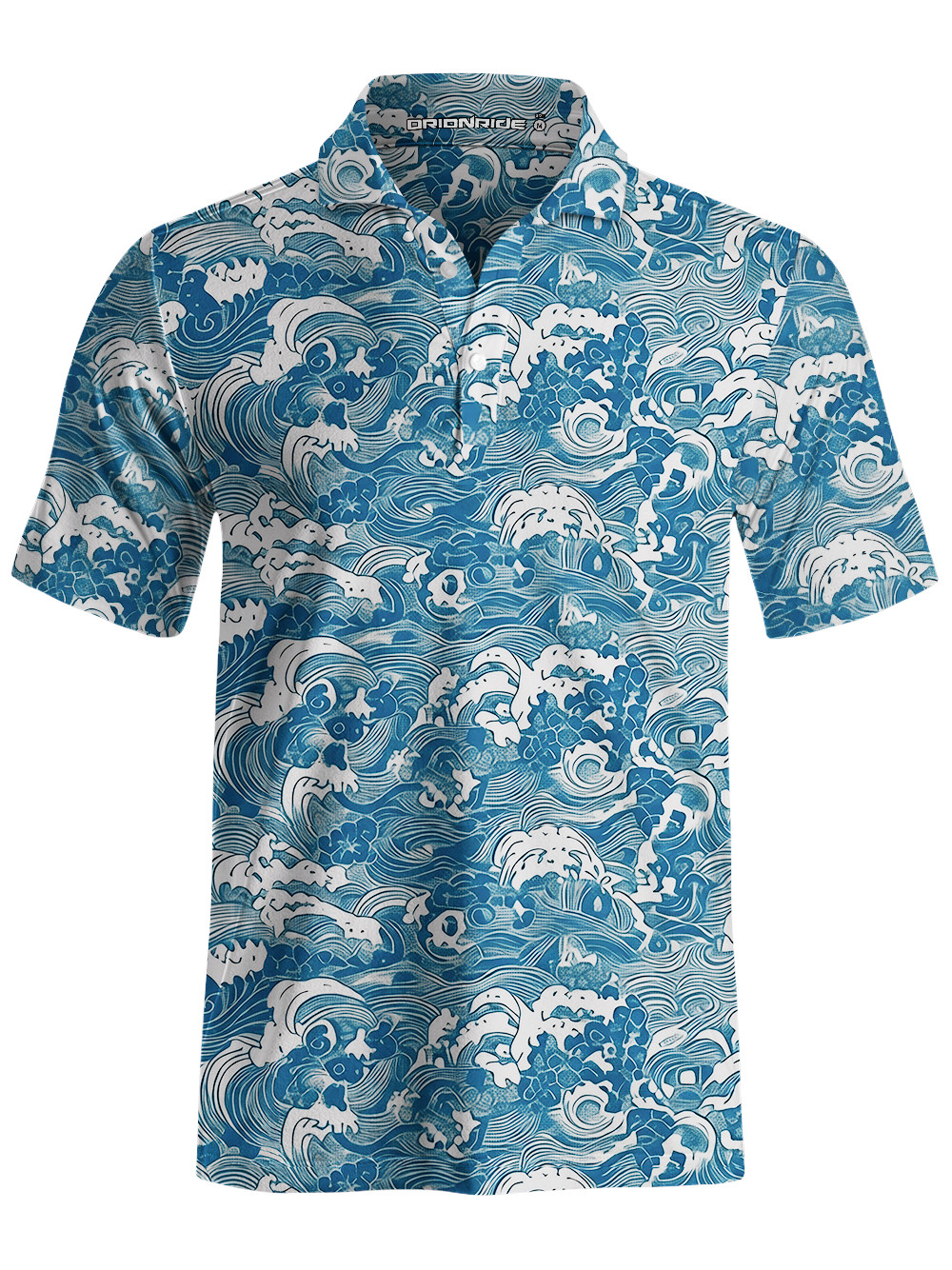 Orionride Sea Waves Men's Polo Shirt