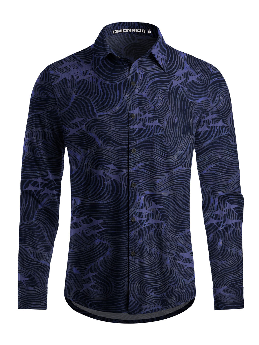 Orionride Gold Line Flo Men's Stretchy Breathable Long Sleeve Gravel Shirt