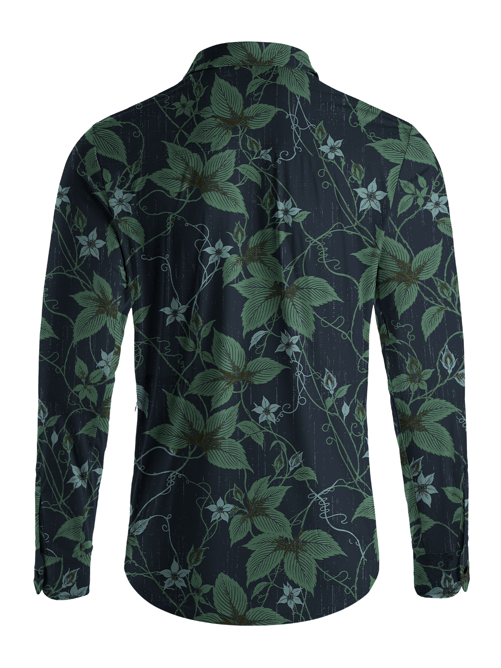 Orionride Botanical Etch Men's Stretchy Breathable Long Sleeve Gravel Shirt