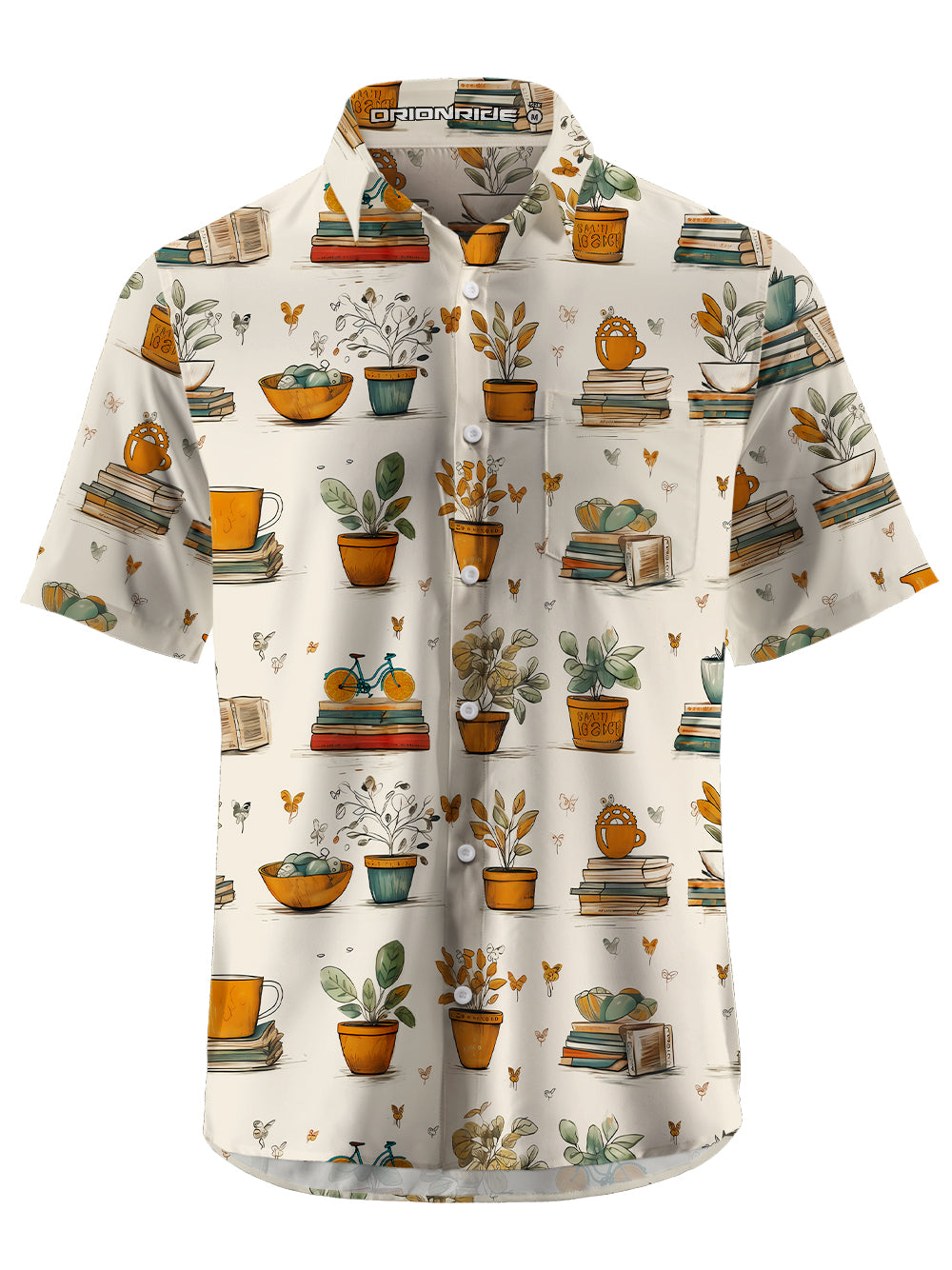 Orionride Cycling Enthusiasts Ultra Lightweight Short Sleeves Hawaiian shirt