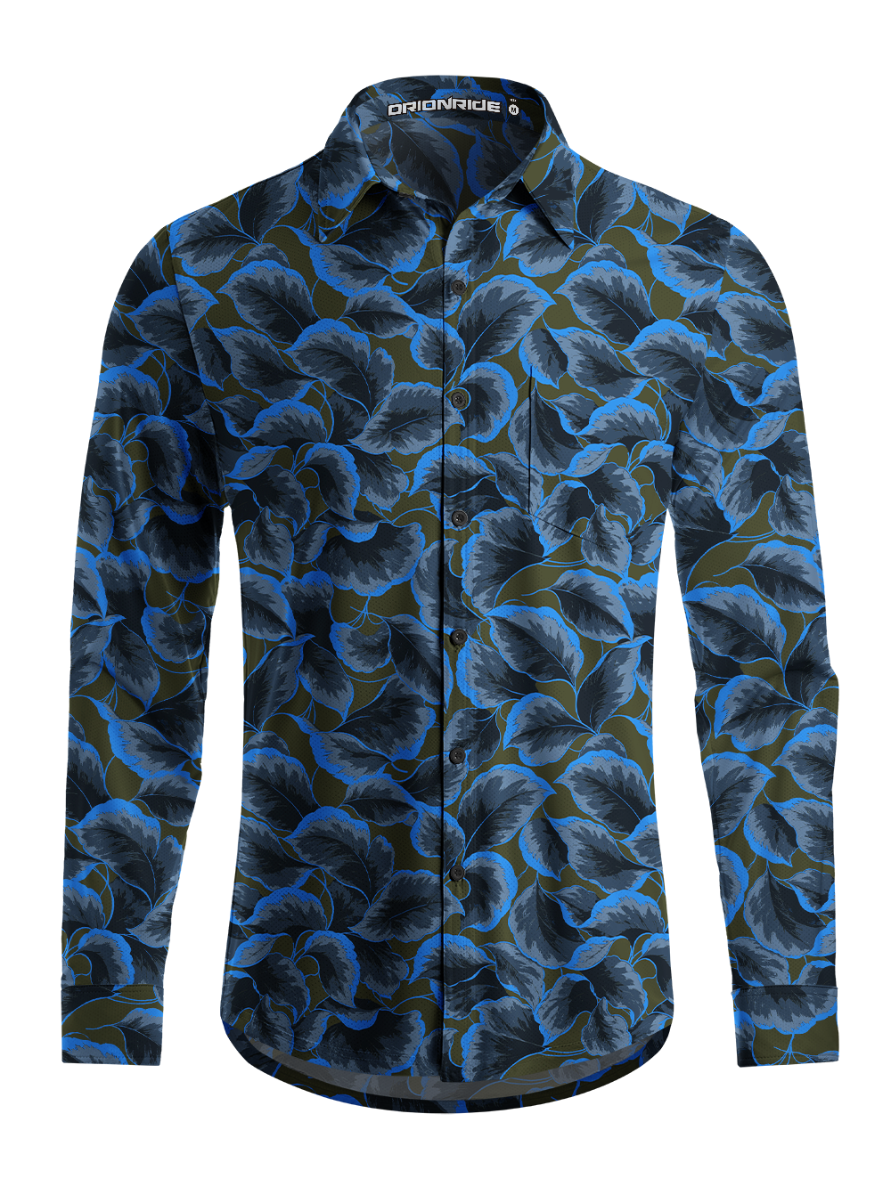 Orionride Electric Canopy Men's Stretchy Breathable Long Sleeve Gravel Shirt