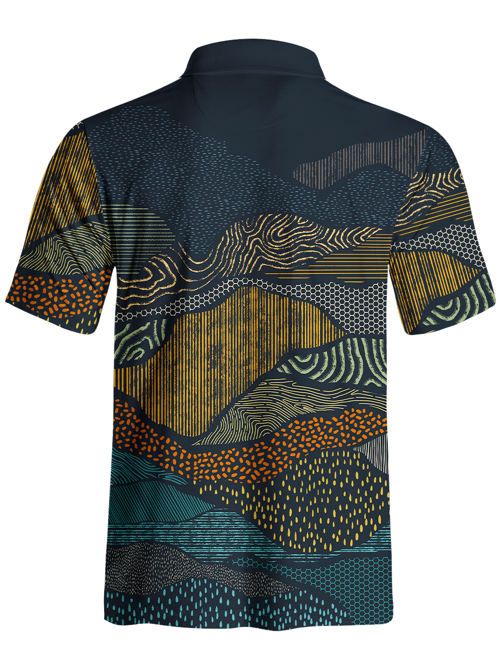 Orionride Geological Texture Men's Polo Shirt