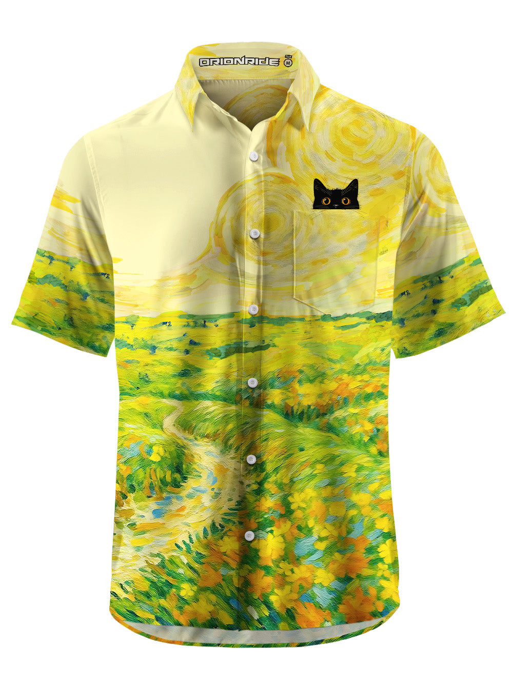 Orionride Cat Hiding Pocket Zipper Pockets Ultra Lightweight Short Sleeves Gravel Shirt