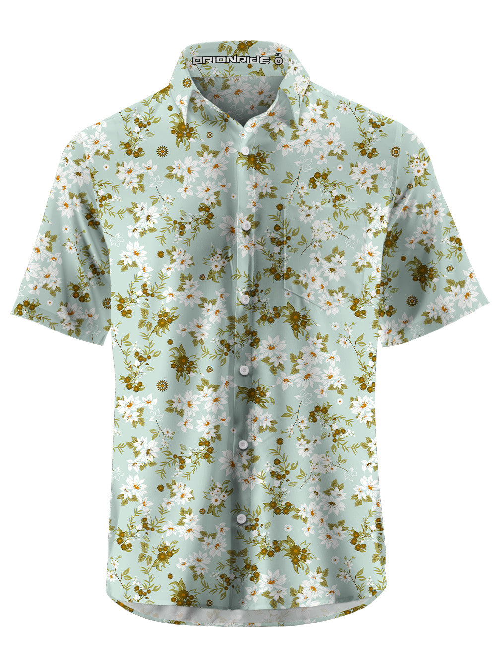 Orionride Blooming Flowers Ultra Lightweight Short Sleeves Hawaiian shirt