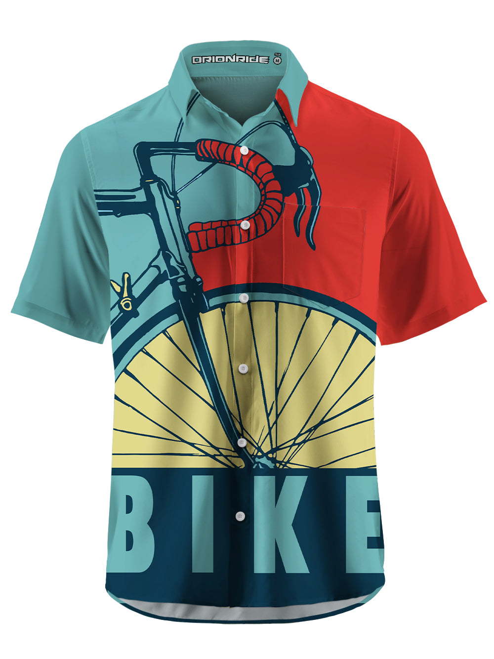 Orionride Retro Handlebars Zipper Pockets Ultra Lightweight Short Sleeves Gravel Shirt