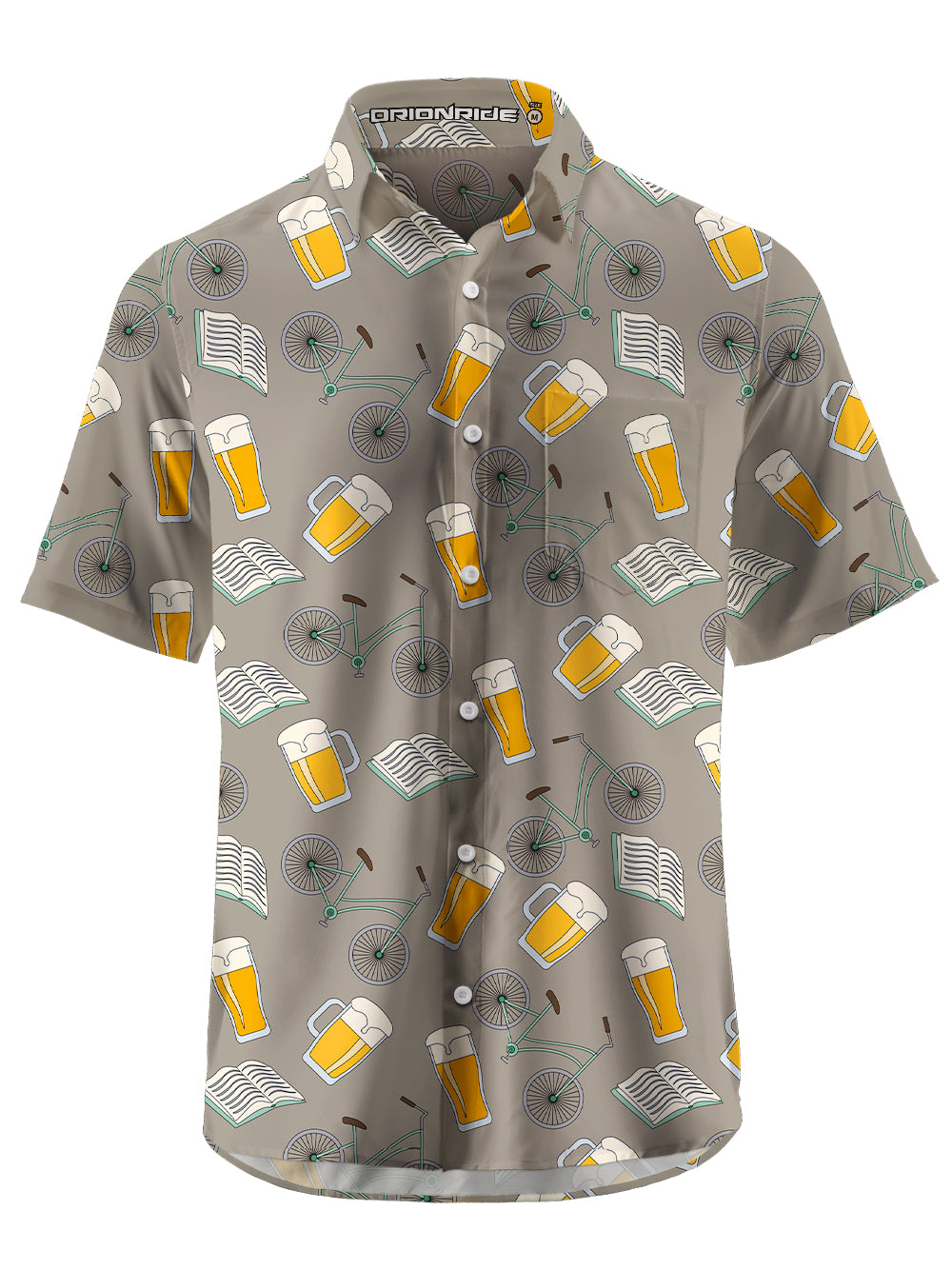 Orionride Ride Day Zipper Pockets Ultra Lightweight Short Sleeves Gravel Shirt