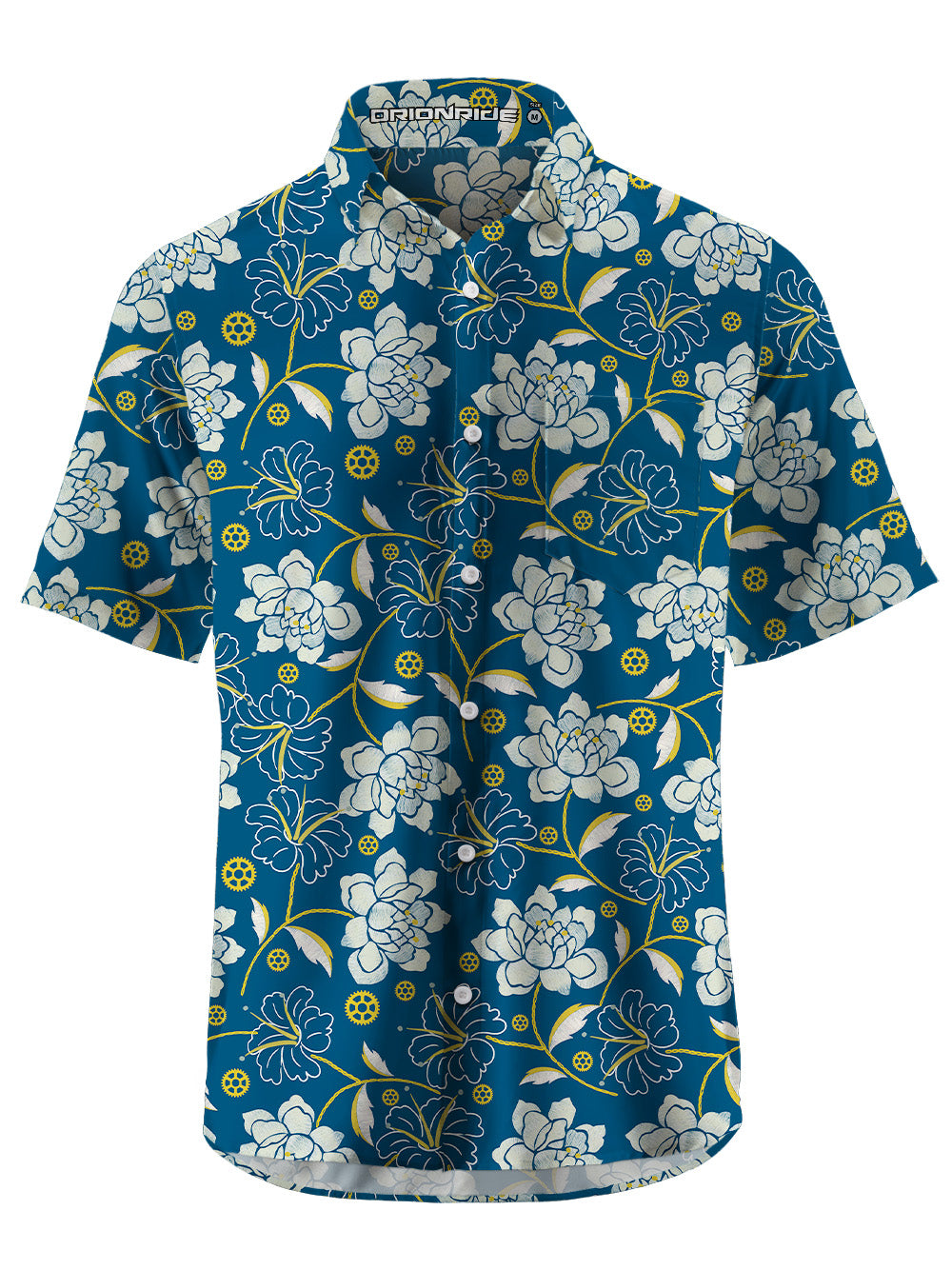 Orionride Peony Bike Zipper Pockets Ultra Lightweight Short Sleeves Gravel Shirt