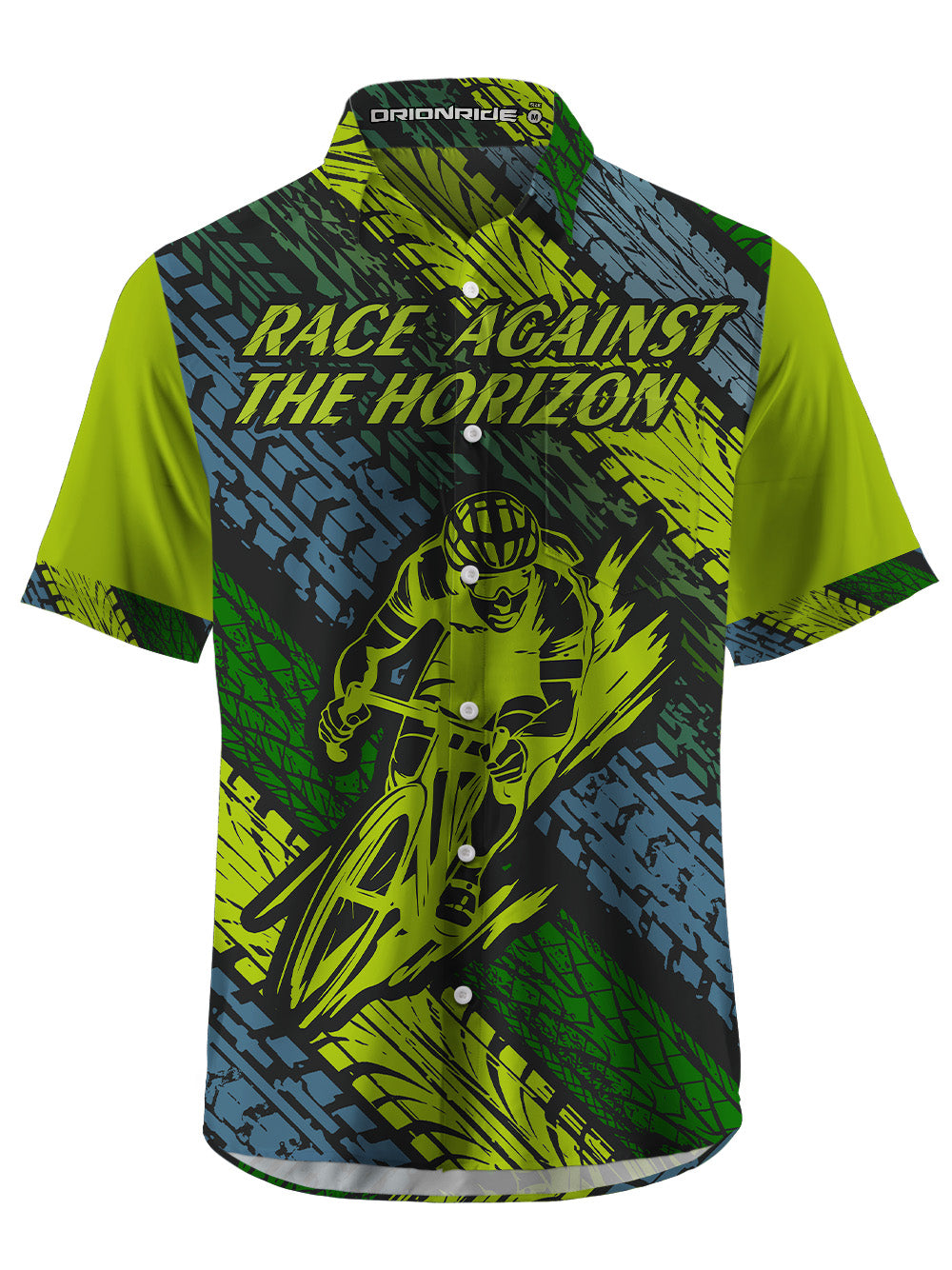 Orionride Race Against The Horizon Zipper Pockets Ultra Lightweight Short Sleeves Gravel Shirt
