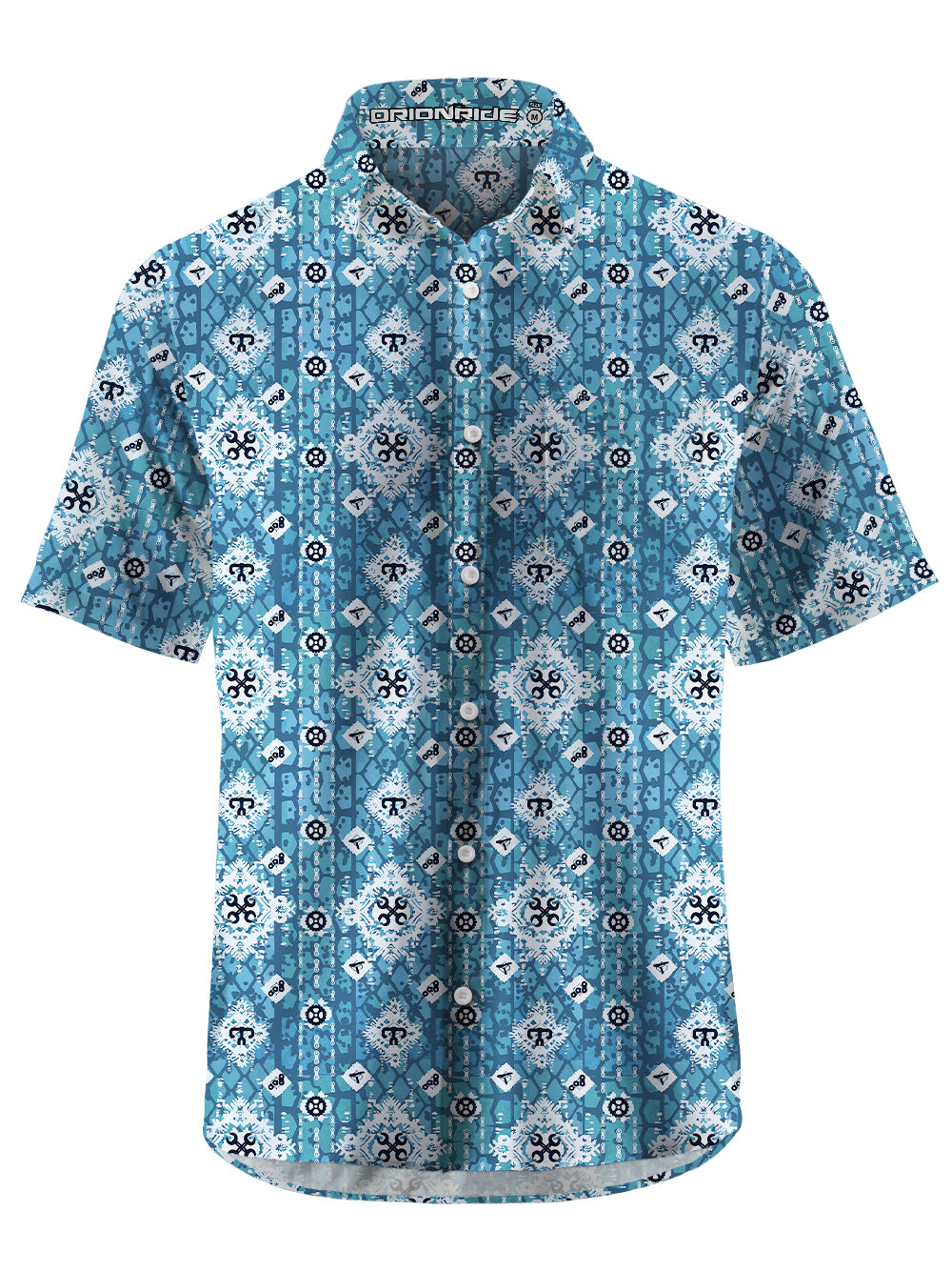 Orionride Wheel Tracks Zipper Pockets Ultra Lightweight Short Sleeves Gravel Shirt