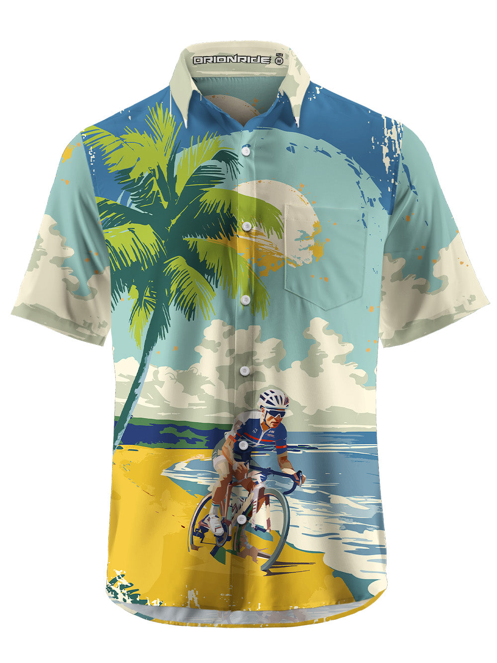 Orionride Tropical Beach Ultra Lightweight Short Sleeves Hawaiian shirt