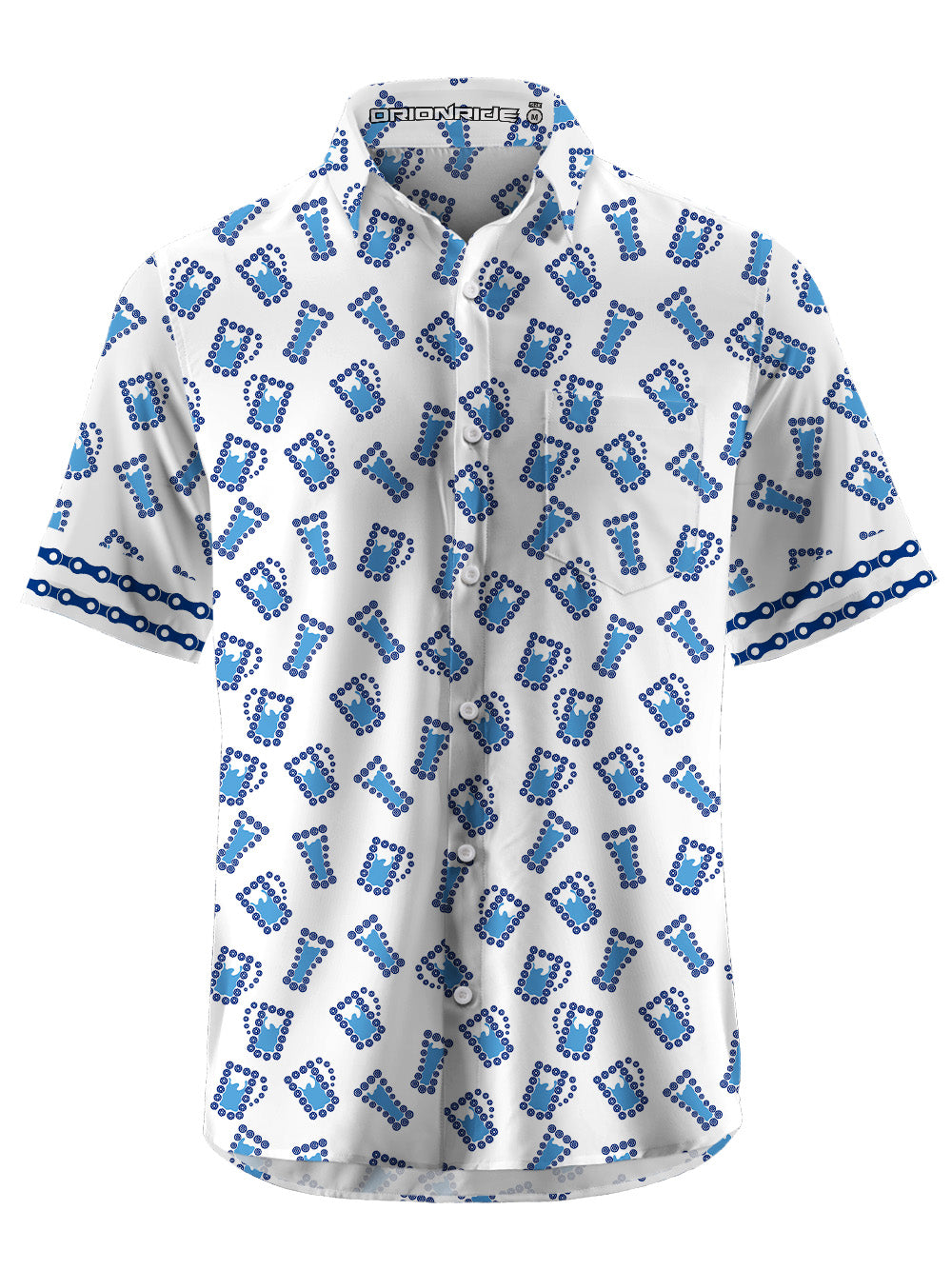 Orionride Beer Chain Zipper Pockets Ultra Lightweight Short Sleeves Gravel Shirt