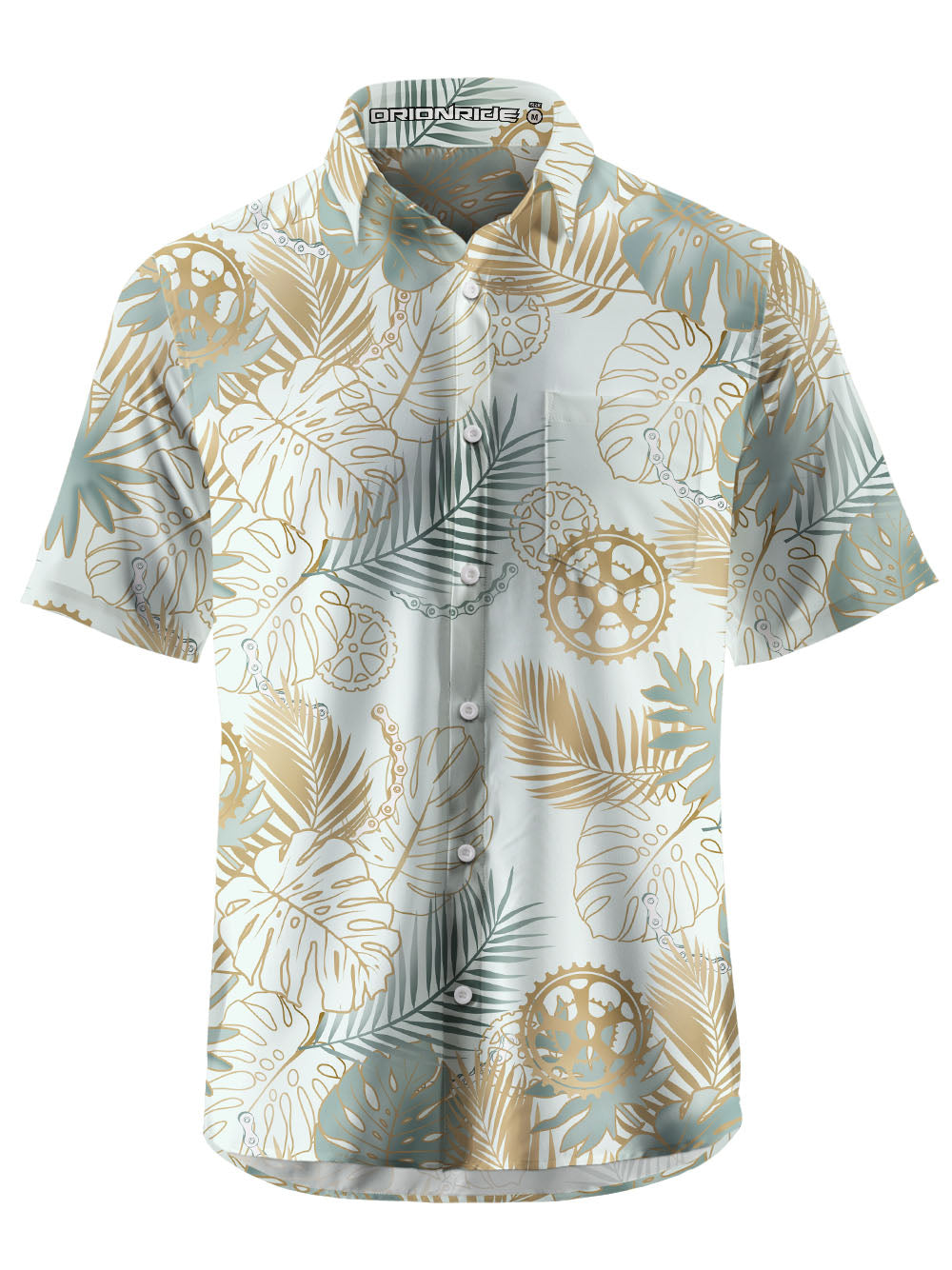 Orionride Monstera Gear Zipper Pockets Ultra Lightweight Short Sleeves Gravel Shirt