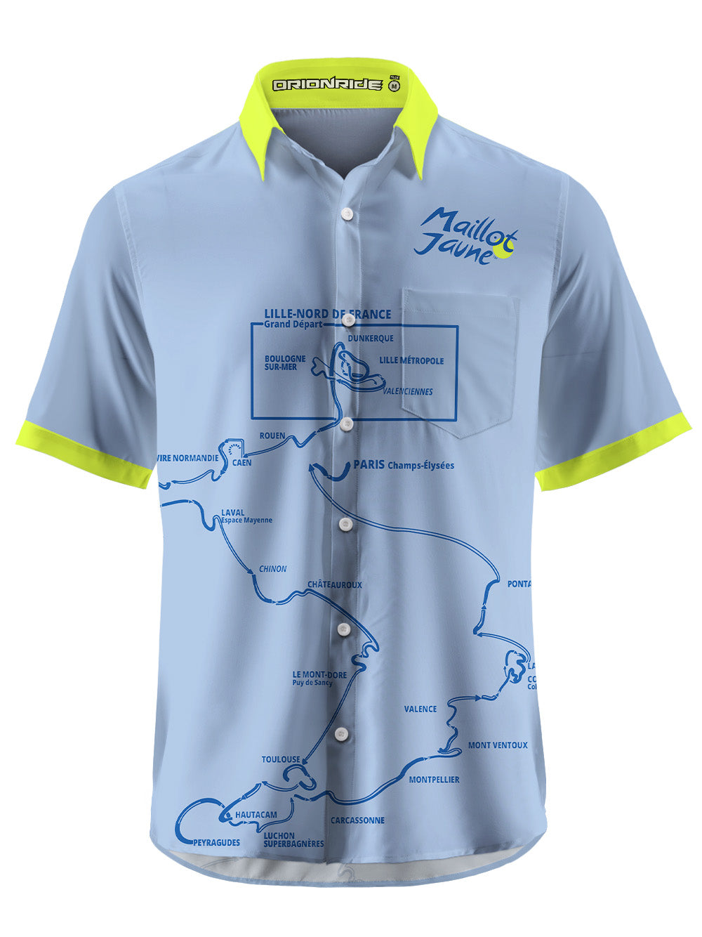 Orionride The Road To Success Zipper Pockets Ultra Lightweight Short Sleeves Gravel Shirt