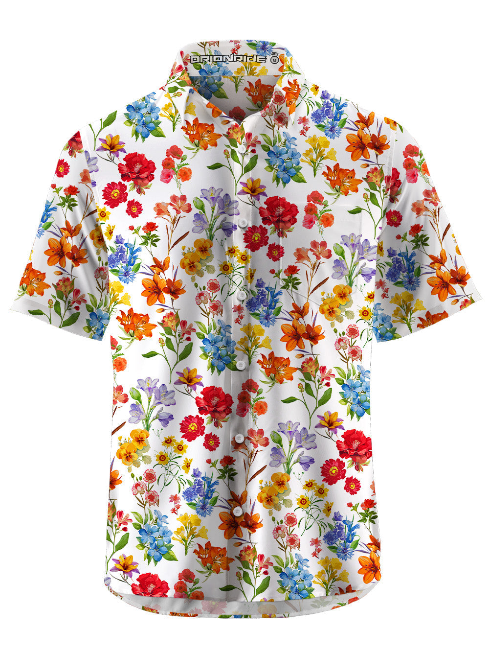 Orionride Sunshine Floral Ultra Lightweight Short Sleeves Hawaiian shirt