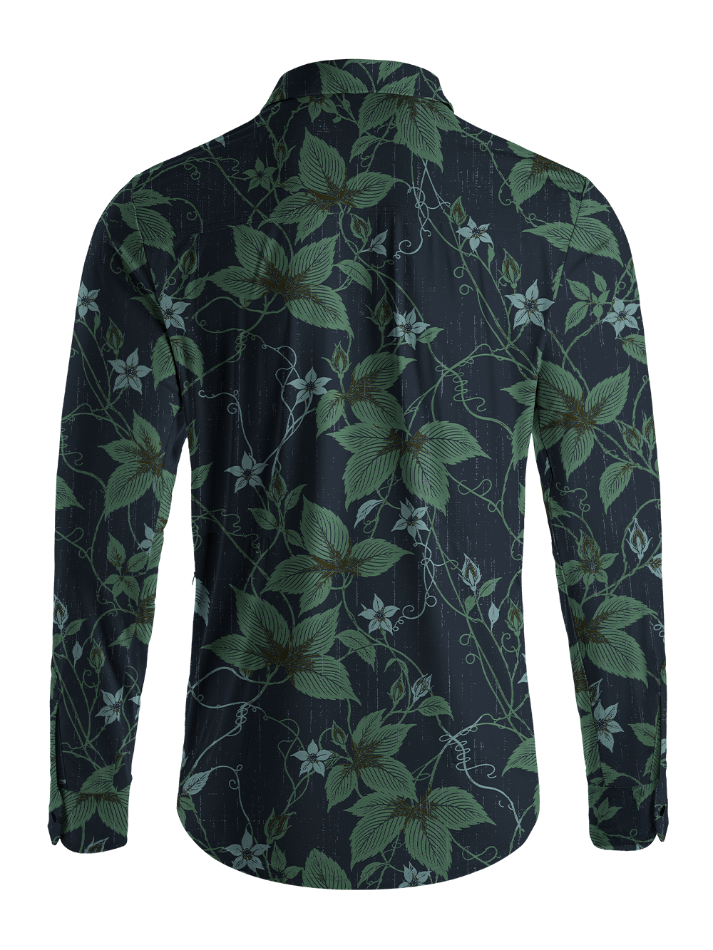 Orionride Botanical Etch Men's Stretchy Breathable Long Sleeve Gravel Shirt
