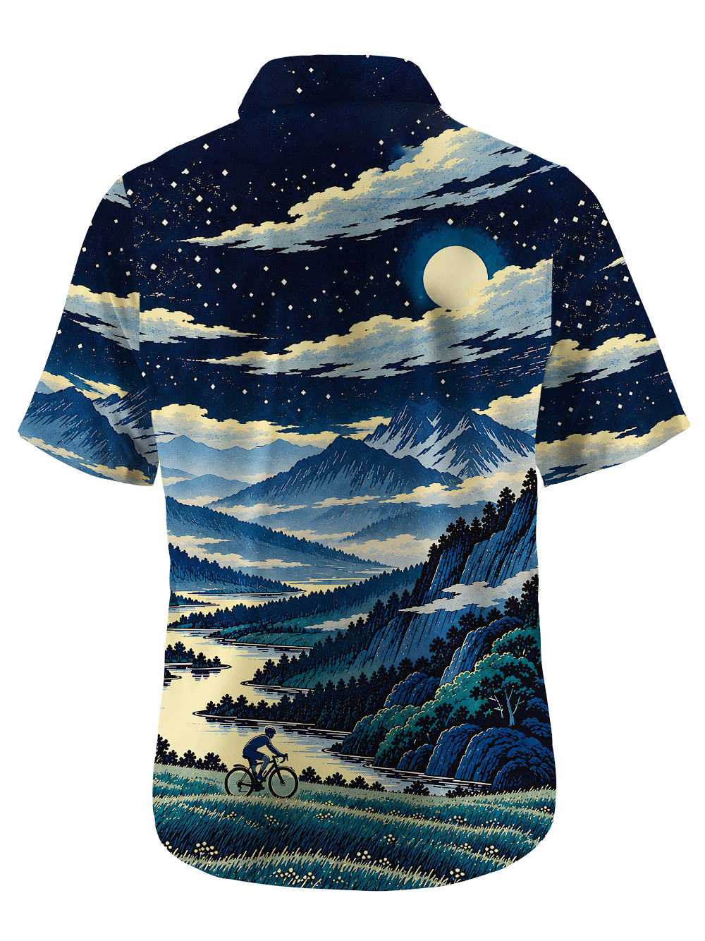 Orionride Lunar Odyssey Zipper Pockets Ultra Lightweight Short Sleeves Gravel Shirt