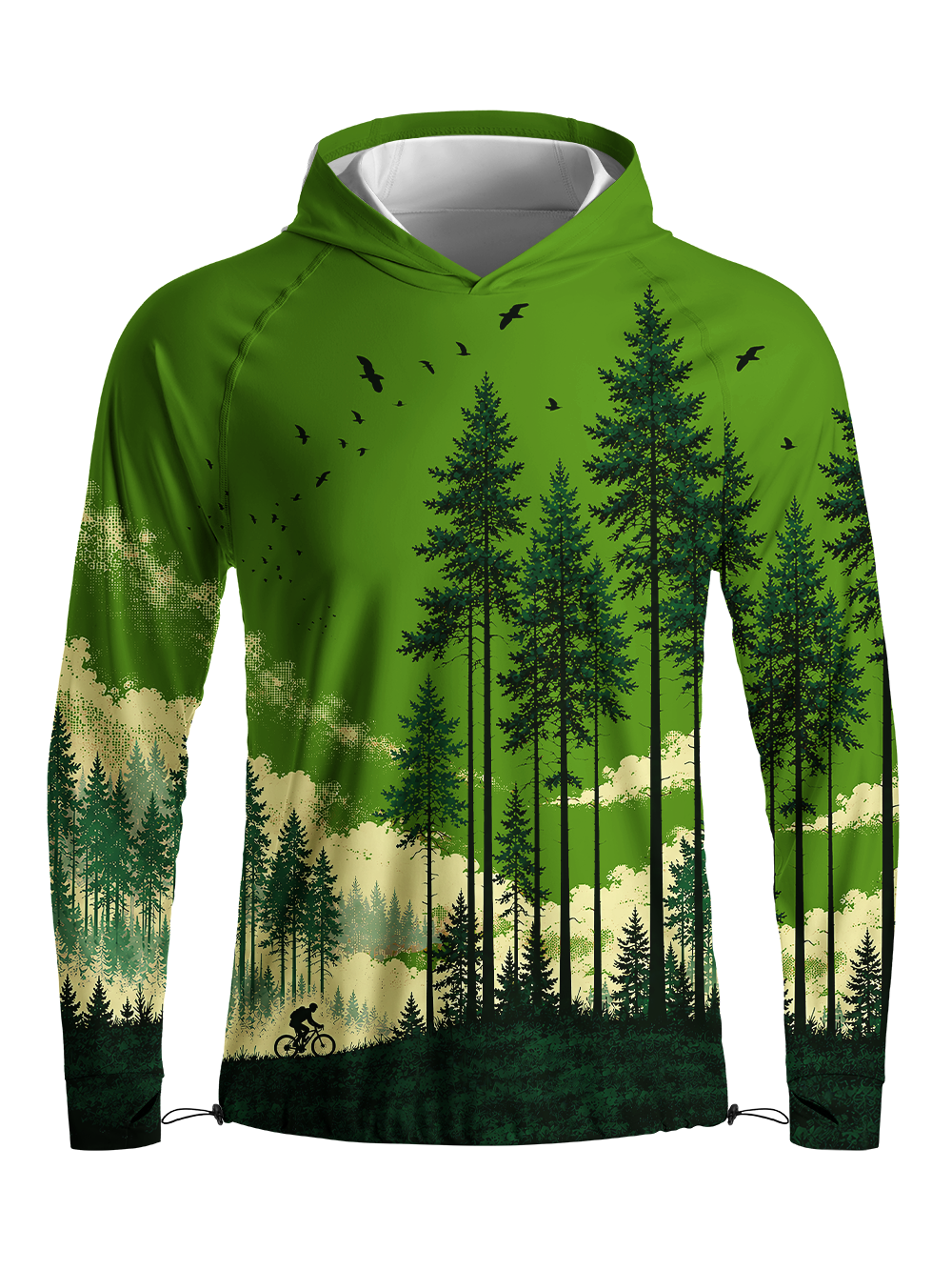 Orionride Sunset Solitude Long Sleeve Cycling Hoodie Shirt