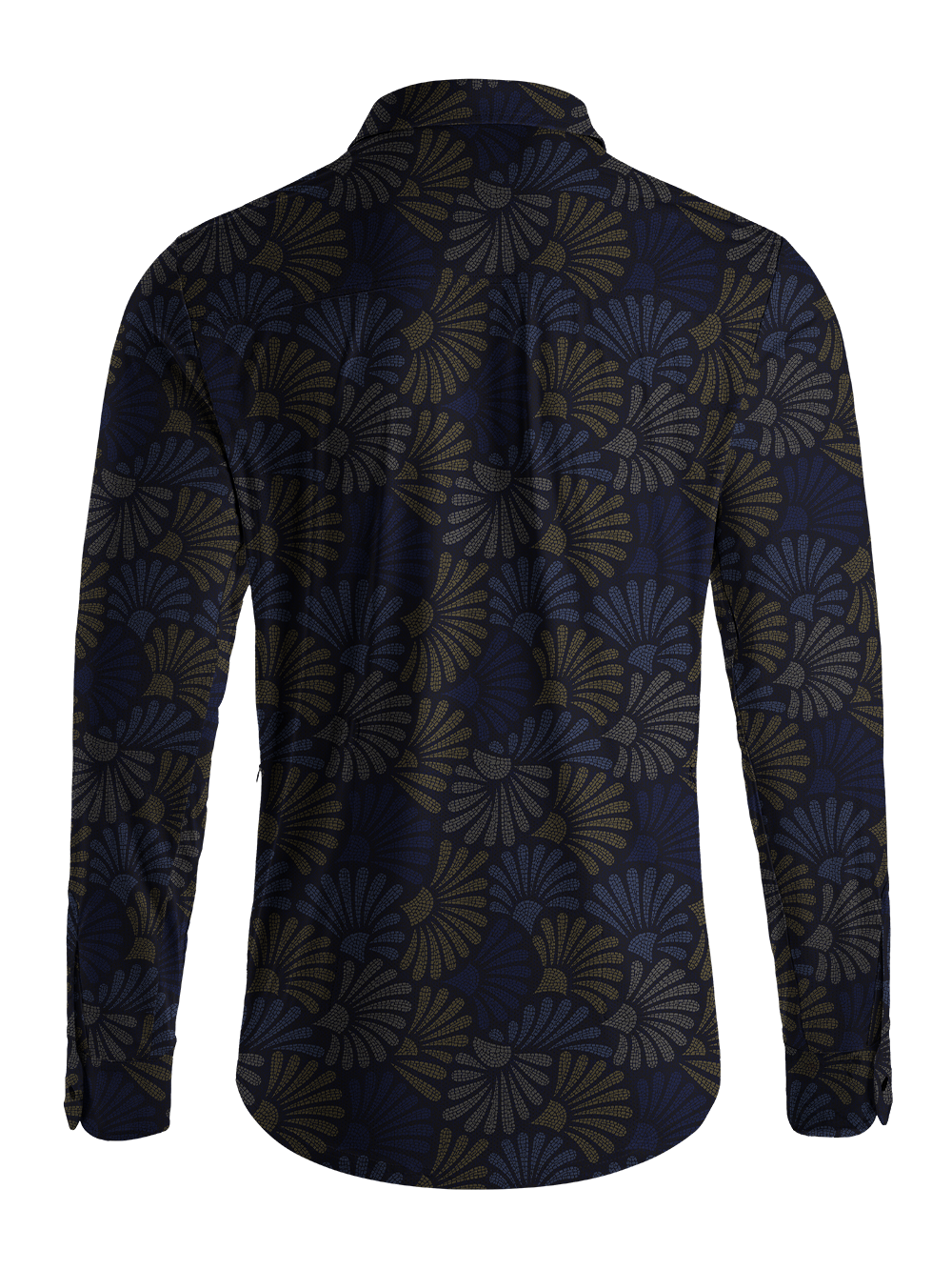 Orionride Dot Fan Weave Men's Stretchy Breathable Long Sleeve Gravel Shirt