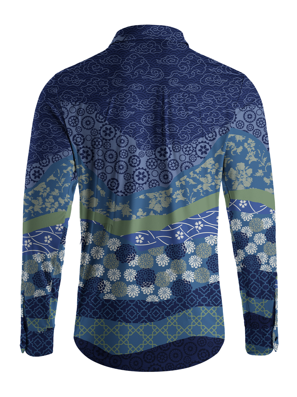 Orionride Eastern Cadence Men's Stretchy Breathable Long Sleeve Gravel Shirt