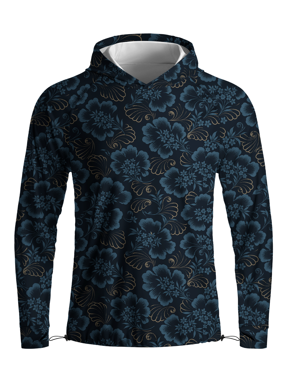 Orionride Floral Cadence Long Sleeve Cycling Hoodie Shirt