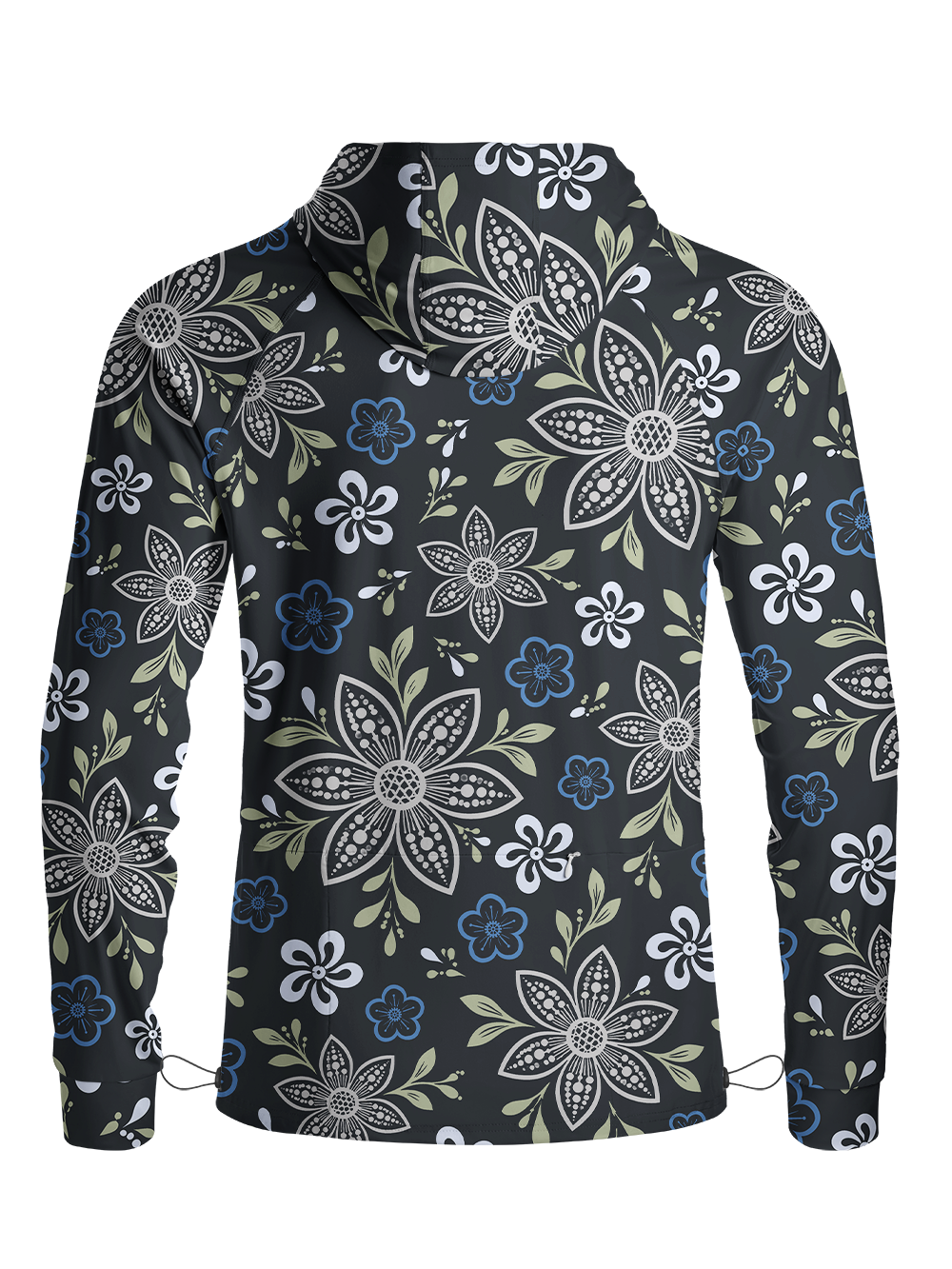 Orionride Folk Botanica Ride Long Sleeve Cycling Hoodie Shirt