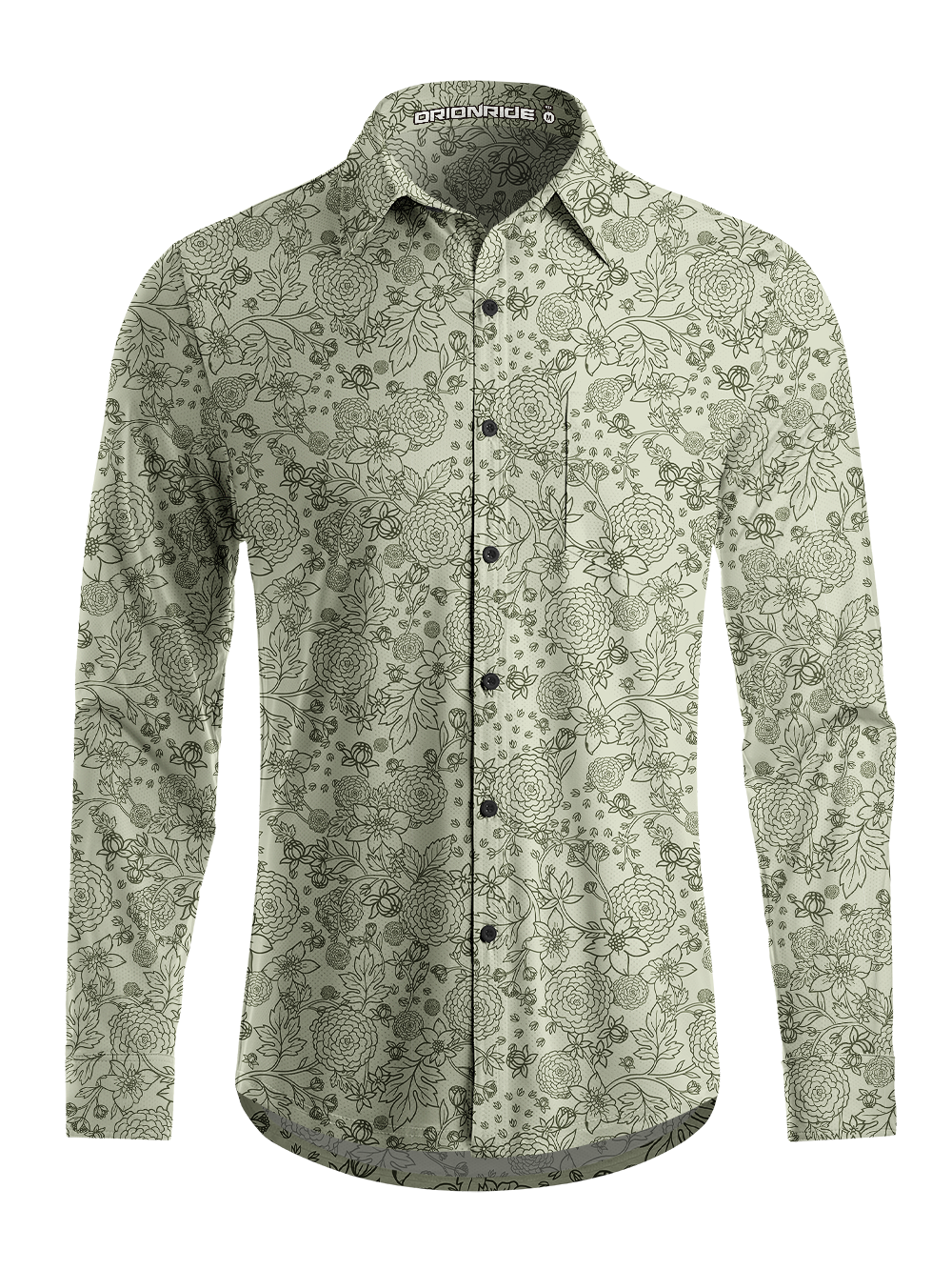 Orionride Flower Balls Formed A Cluster Men's Stretchy Breathable Long Sleeve Gravel Shirt