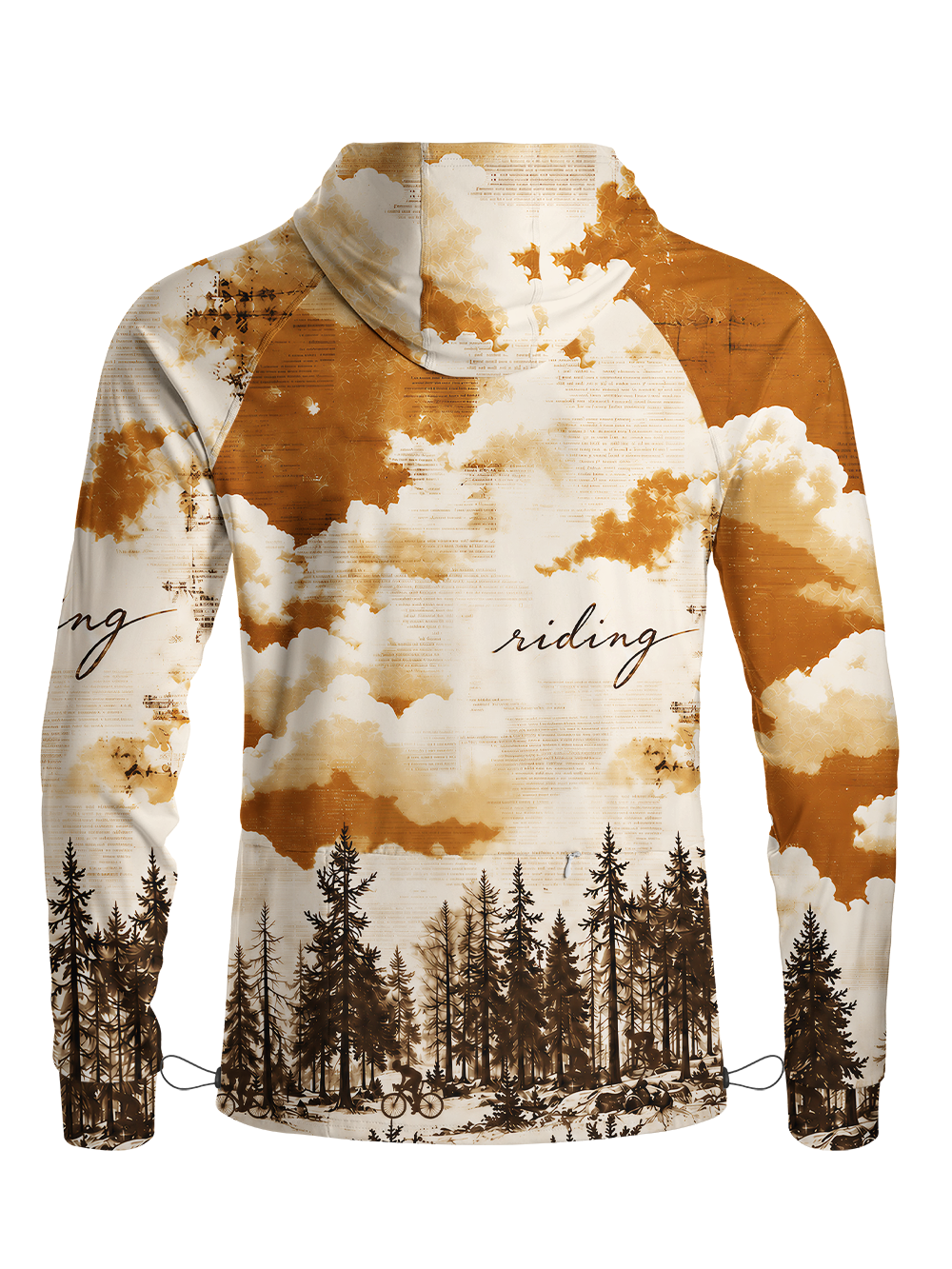 Orionride Skyward Narrative Long Sleeve Cycling Hoodie Shirt