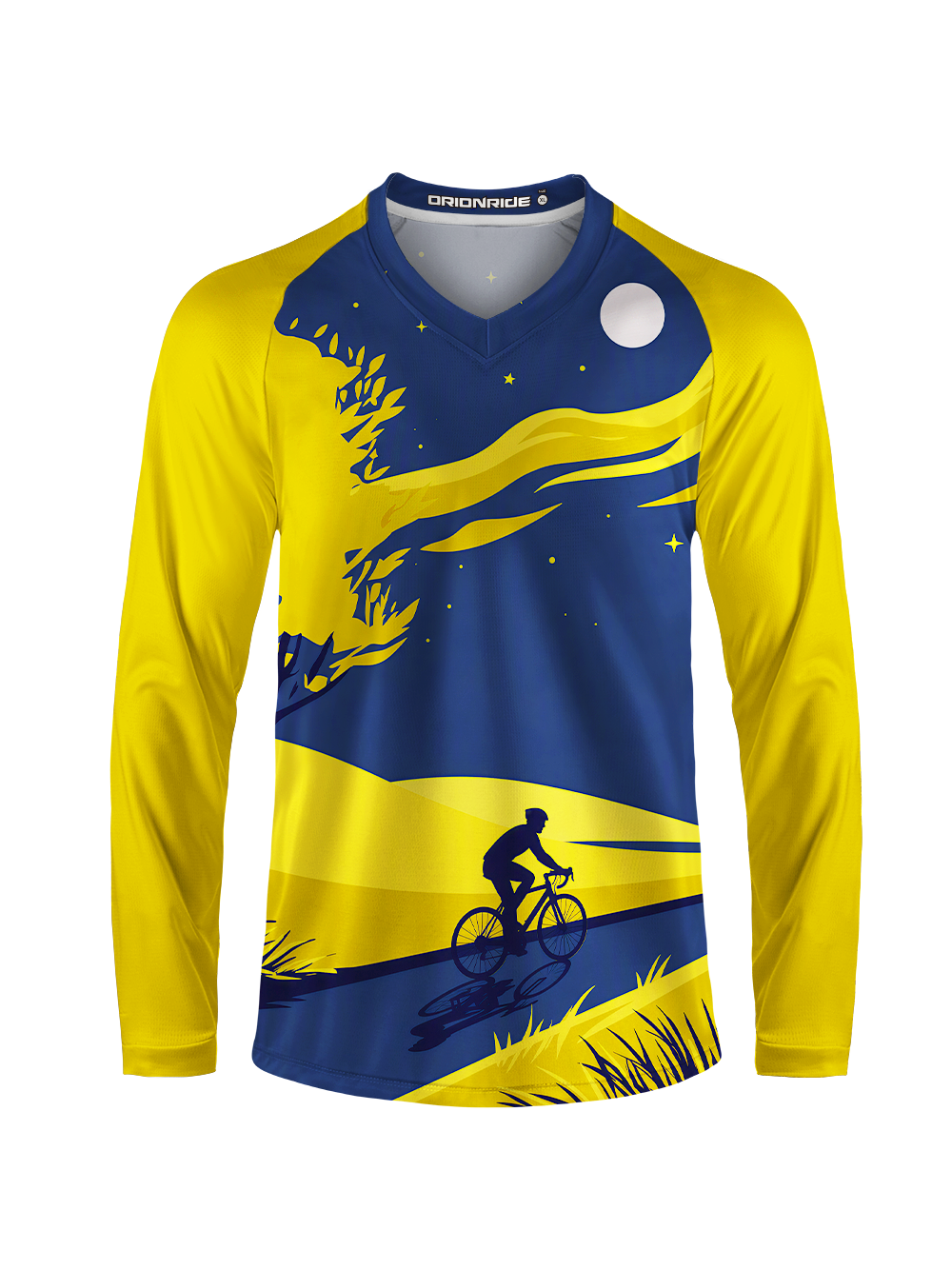 Orionride Nocturnal Golden Flow Long Sleeve Downhill Jersey