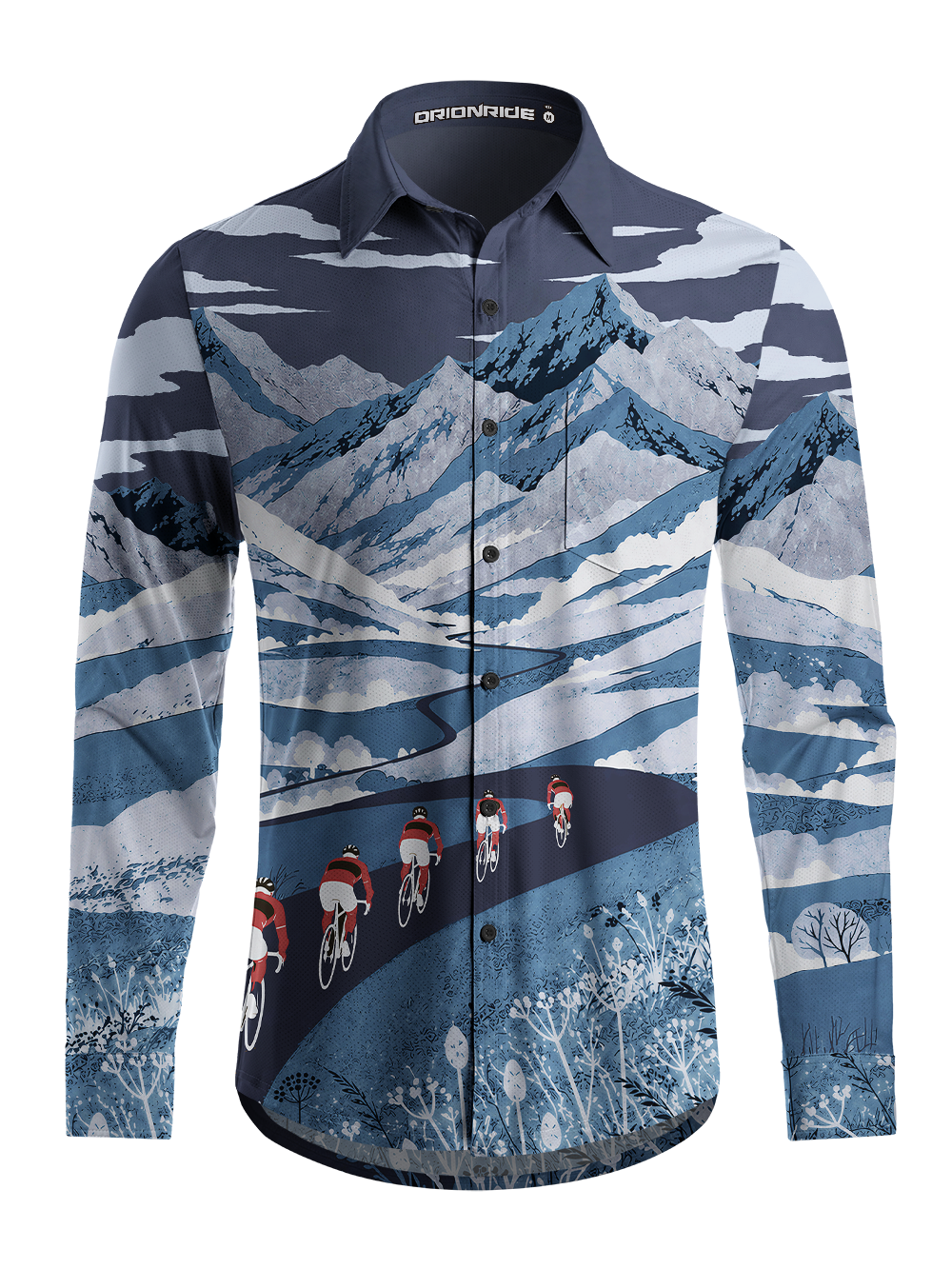 Orionride Mountain Passage Men's Stretchy Breathable Long Sleeve Gravel Shirt
