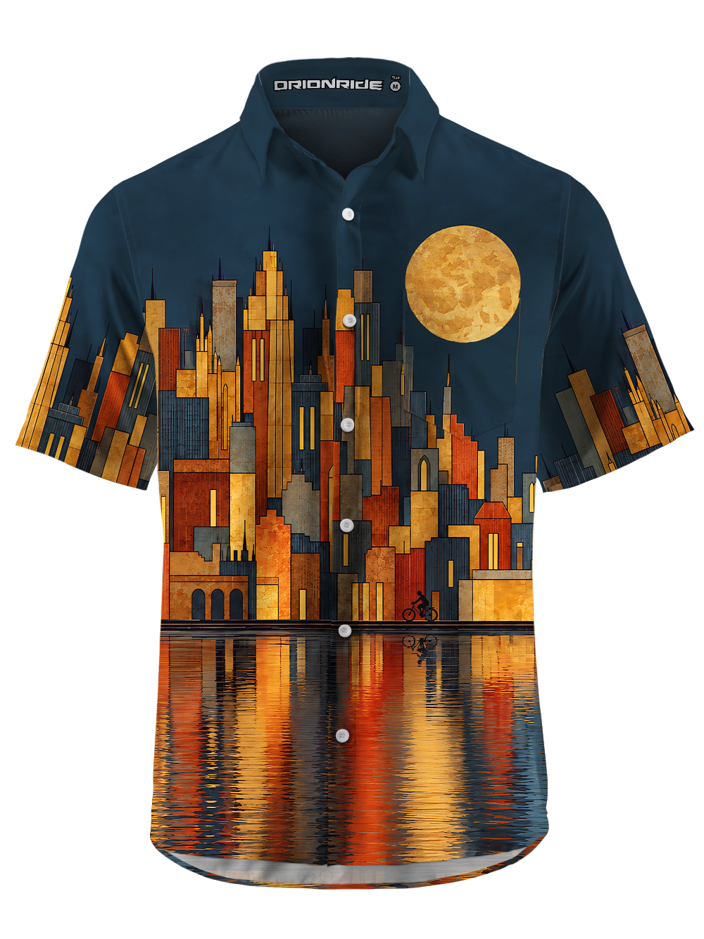 Orionride Urban Nocturne  Zipper Pockets Ultra Lightweight Short Sleeves Gravel Shirt